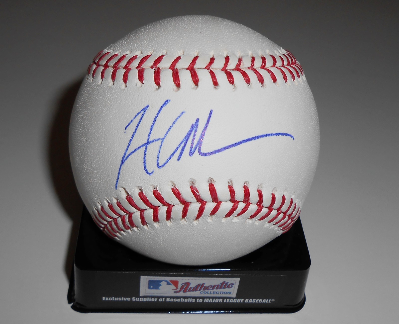 Hunter Morris Signed Official Major League Game Baseball w/COA Brewers #1 Collectible Memorabilia