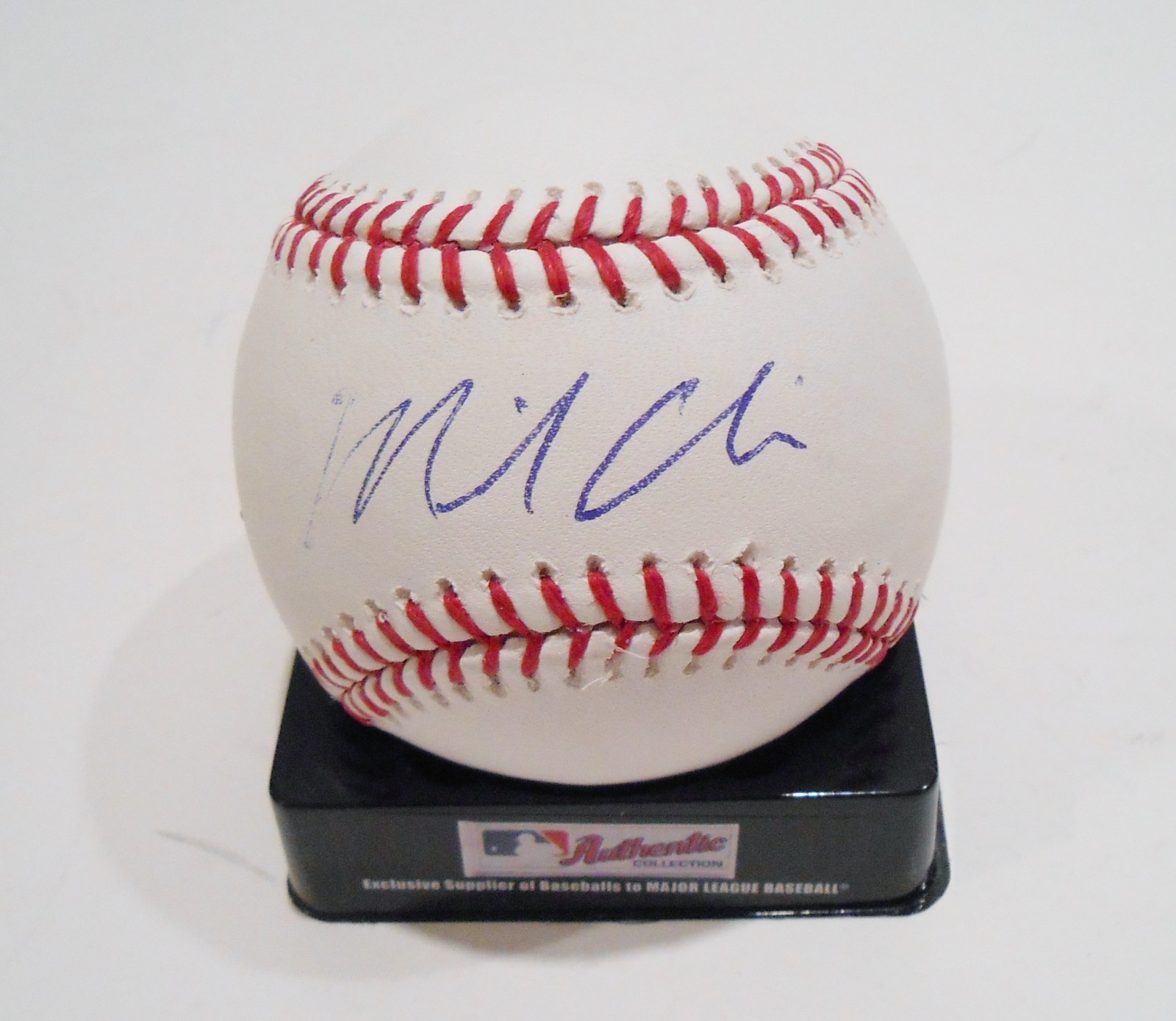 Michael Choice Signed Official Major League Game Baseball w/COA Oakland A's Collectible Memorabilia