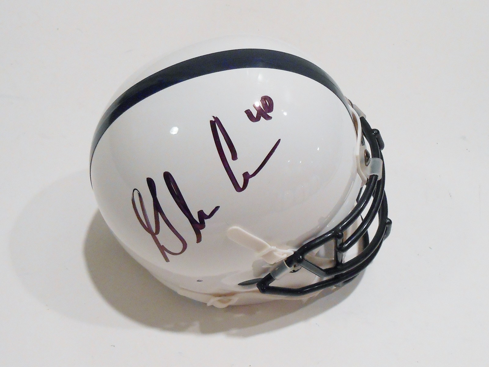 Glenn Carson Signed 2013 Penn State Nittany Lions Mini Helmet w/COA #3 Collectible Memorabilia