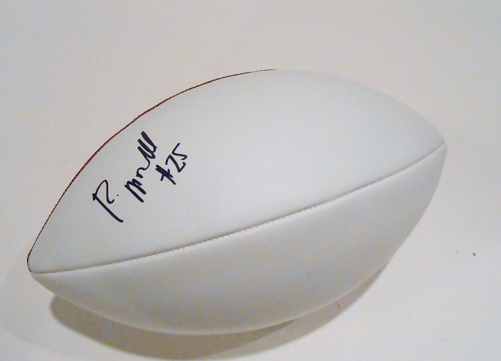 Roderick McDowell Signed White Panel Football w/COA Clemson Tigers Collectible Memorabilia