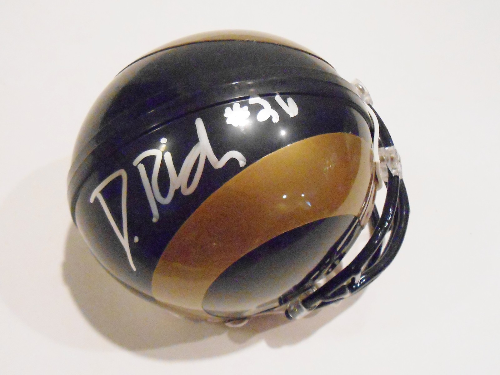 Daryl Richardson Signed Mini Helmet w/COA St. Louis Rams Football Collectible Memorabilia