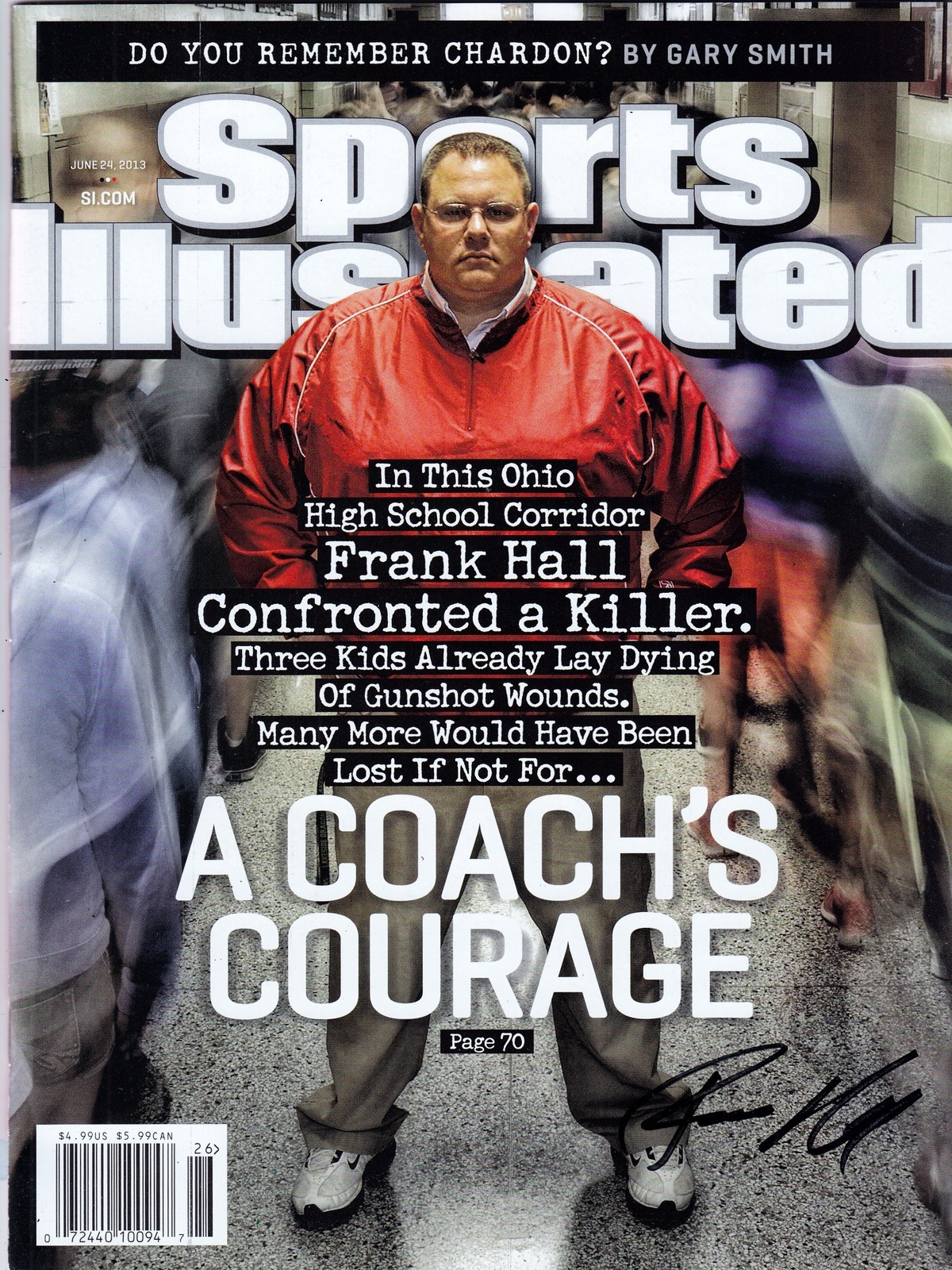 Frank Hall Signed Sports Illustrated w/COA S.I. Ohio Football Coach No Label Collectible Memorabilia