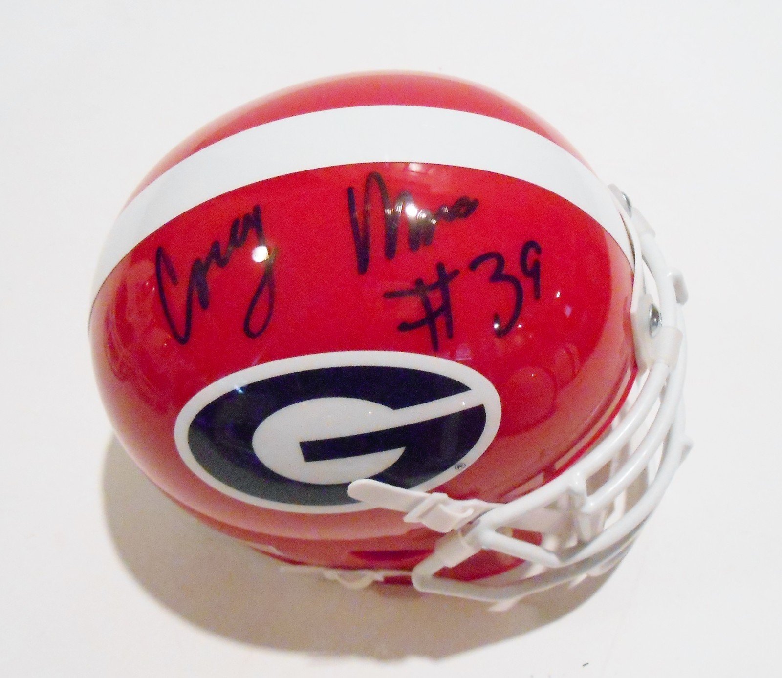 Corey Moore Signed Georgia Bulldogs Mini Helmet w/COA Collectible Memorabilia