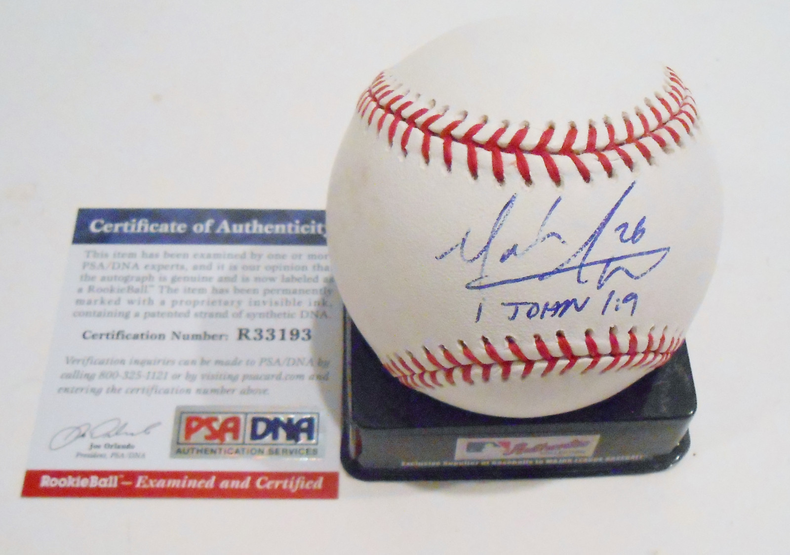 Mark Appel Signed Official Major League Baseball w/PSA DNA #1 Pick Astros Collectible Memorabilia