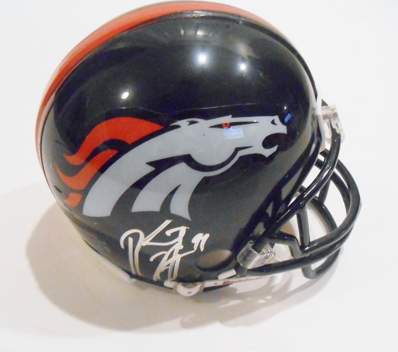 Robert Ayers Signed Denver Broncos Mini Helmet w/COA Collectible Memorabilia