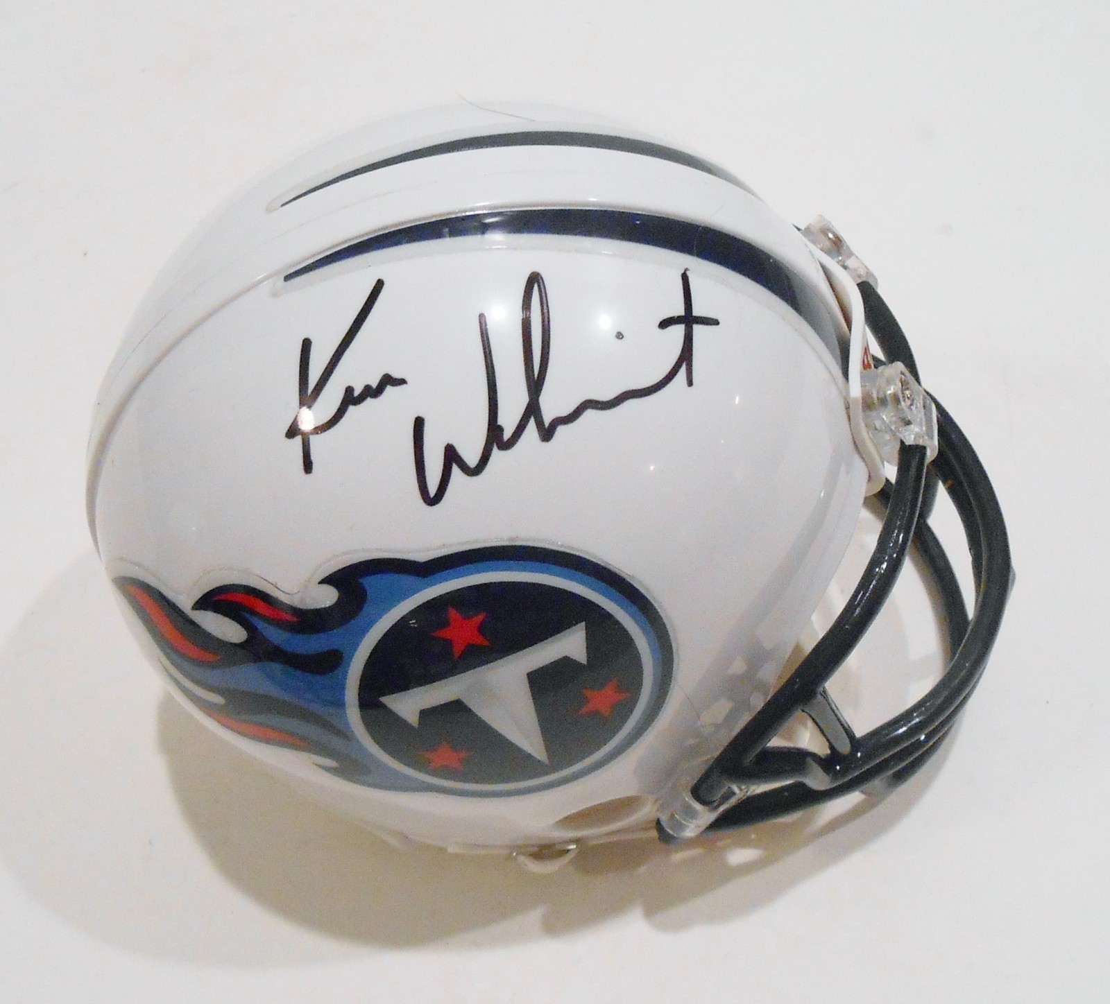 Ken Whisenhunt Signed Tennessee Titans Mini Football Helmet w/COA Collectible Memorabilia