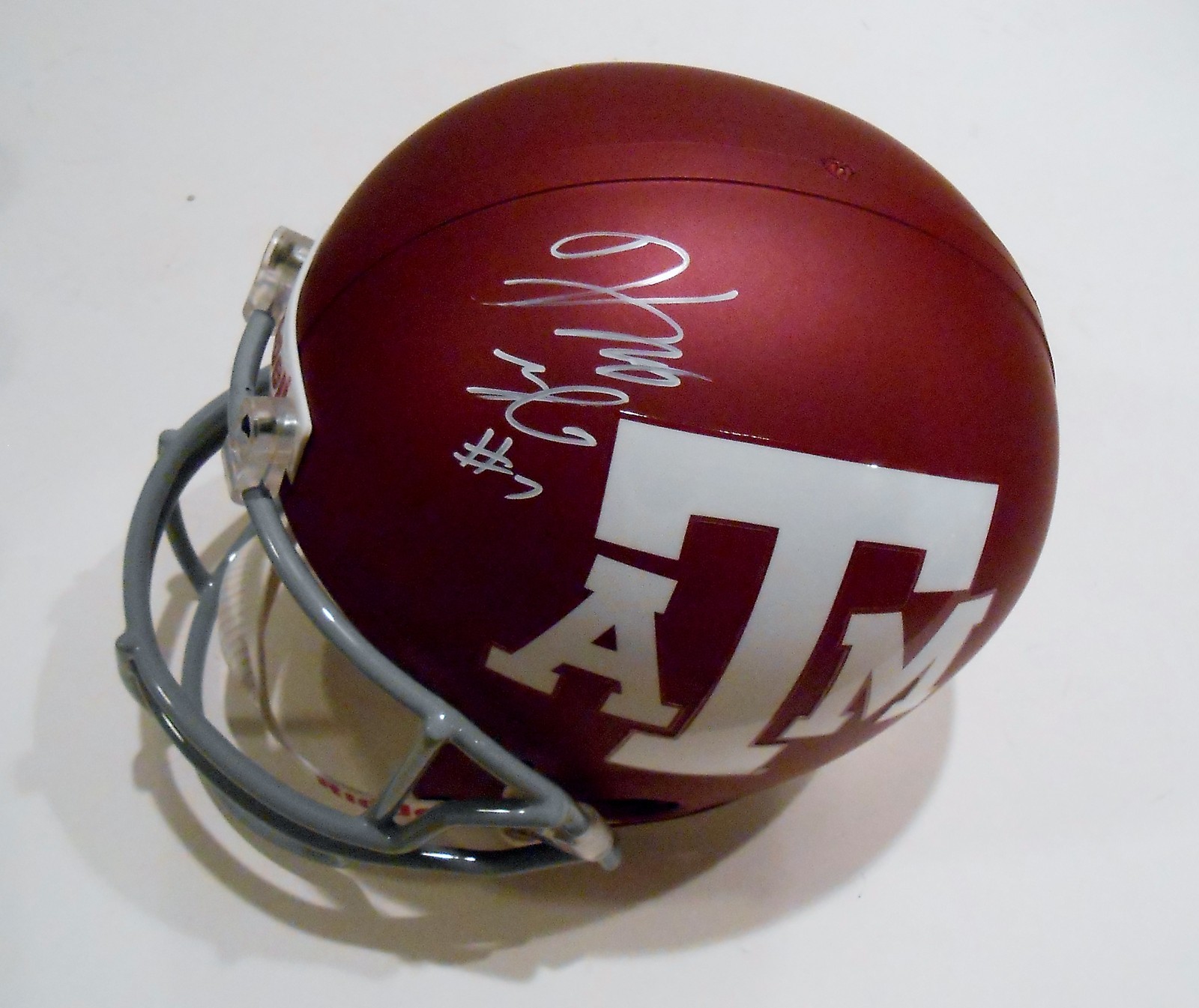 Kenny Hill Signed Texas A&M Aggies Full Size Football Helmet w/COA Collectible Memorabilia