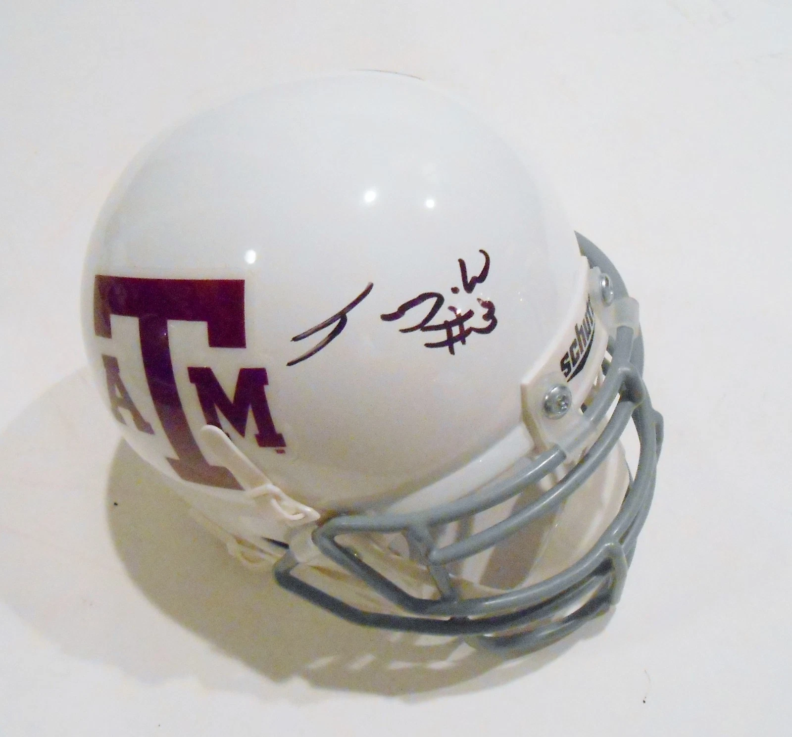 Trey Williams Signed Mini Helmet w/COA Texas A&M Aggies Football Collectible Memorabilia