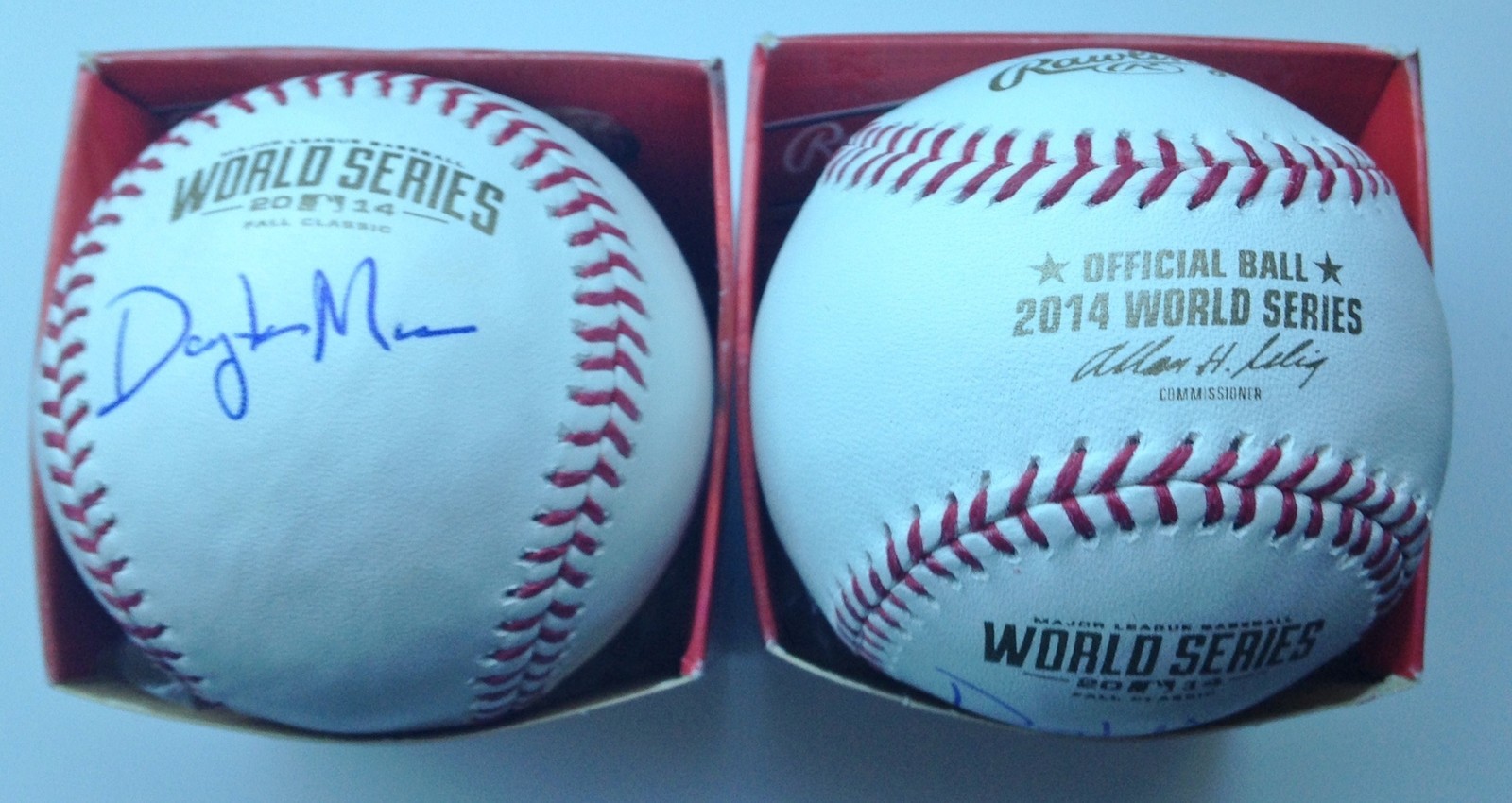 Dayton Moore Signed Official 2014 World Series Baseball w/COA Royals Collectible Memorabilia