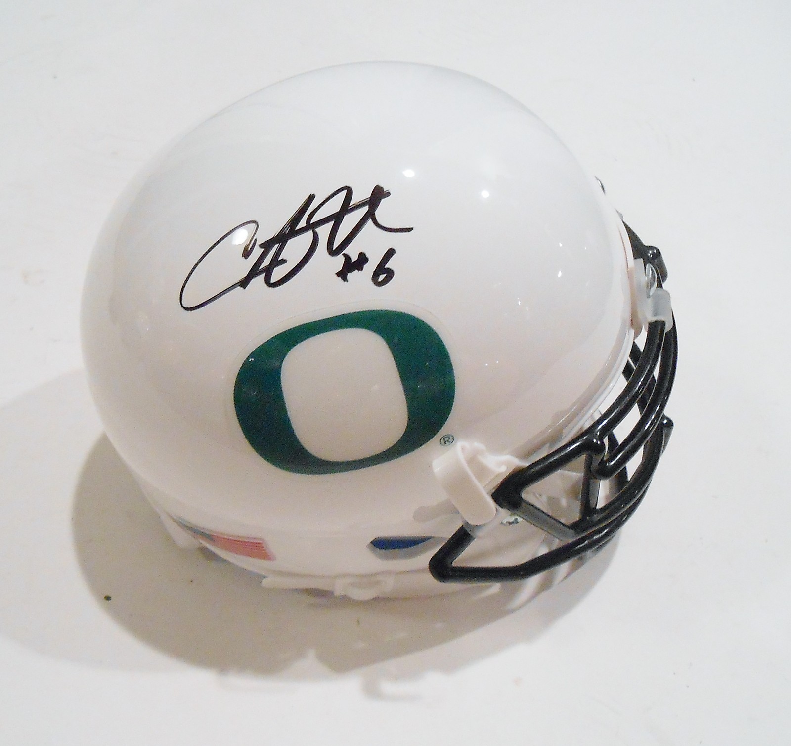 Charles Nelson Signed Oregon Ducks Football Mini Helmet w/COA C Collectible Memorabilia