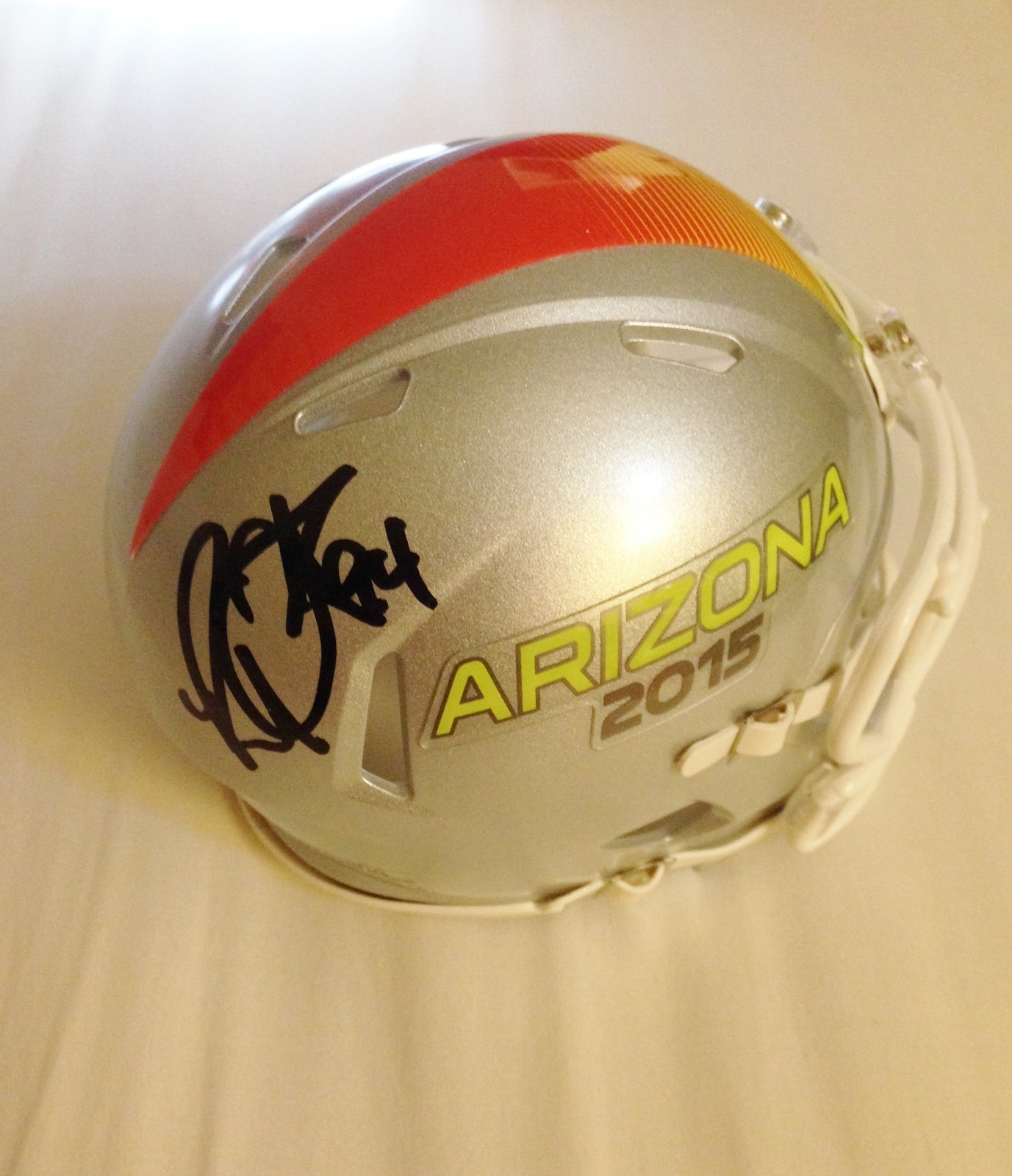 Robert Quinn Signed 2015 Pro Bowl Mini Football Helmet w/COA Rams Collectible Memorabilia