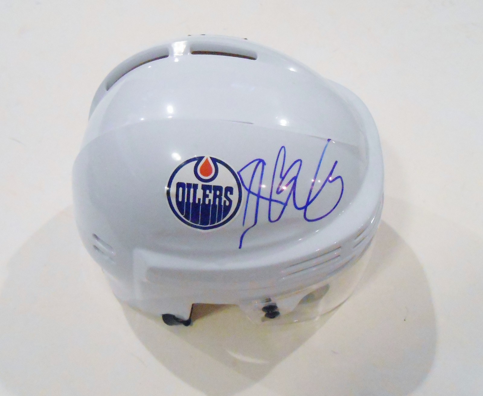 Nail Yakupov Signed Edmonton Oilers Mini Hockey Helmet w/COA Collectible Memorabilia