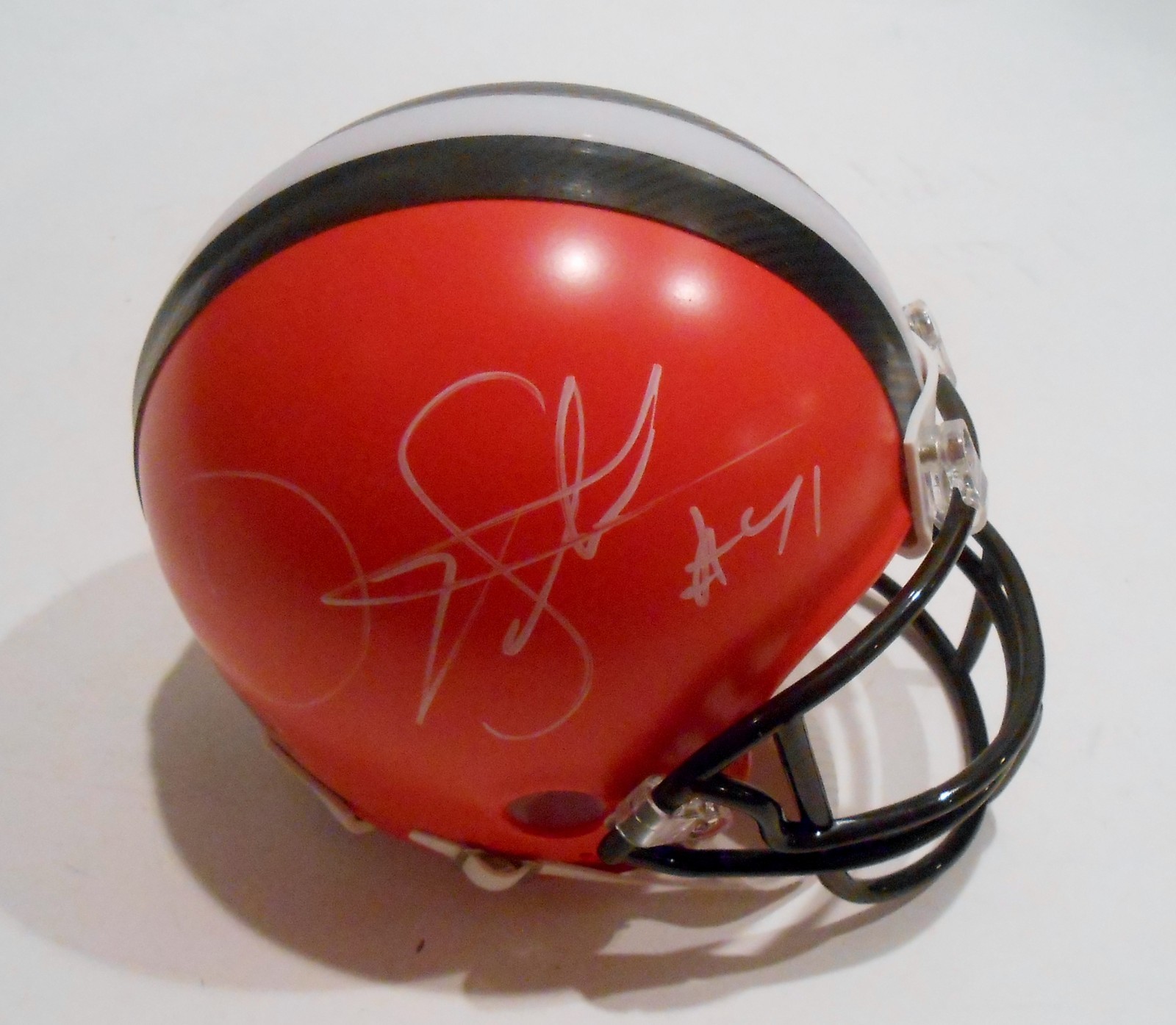 Danny Shelton Signed Cleveland Browns Football Mini Helmet w/COA 2015 Draft #1 Collectible Memorabilia
