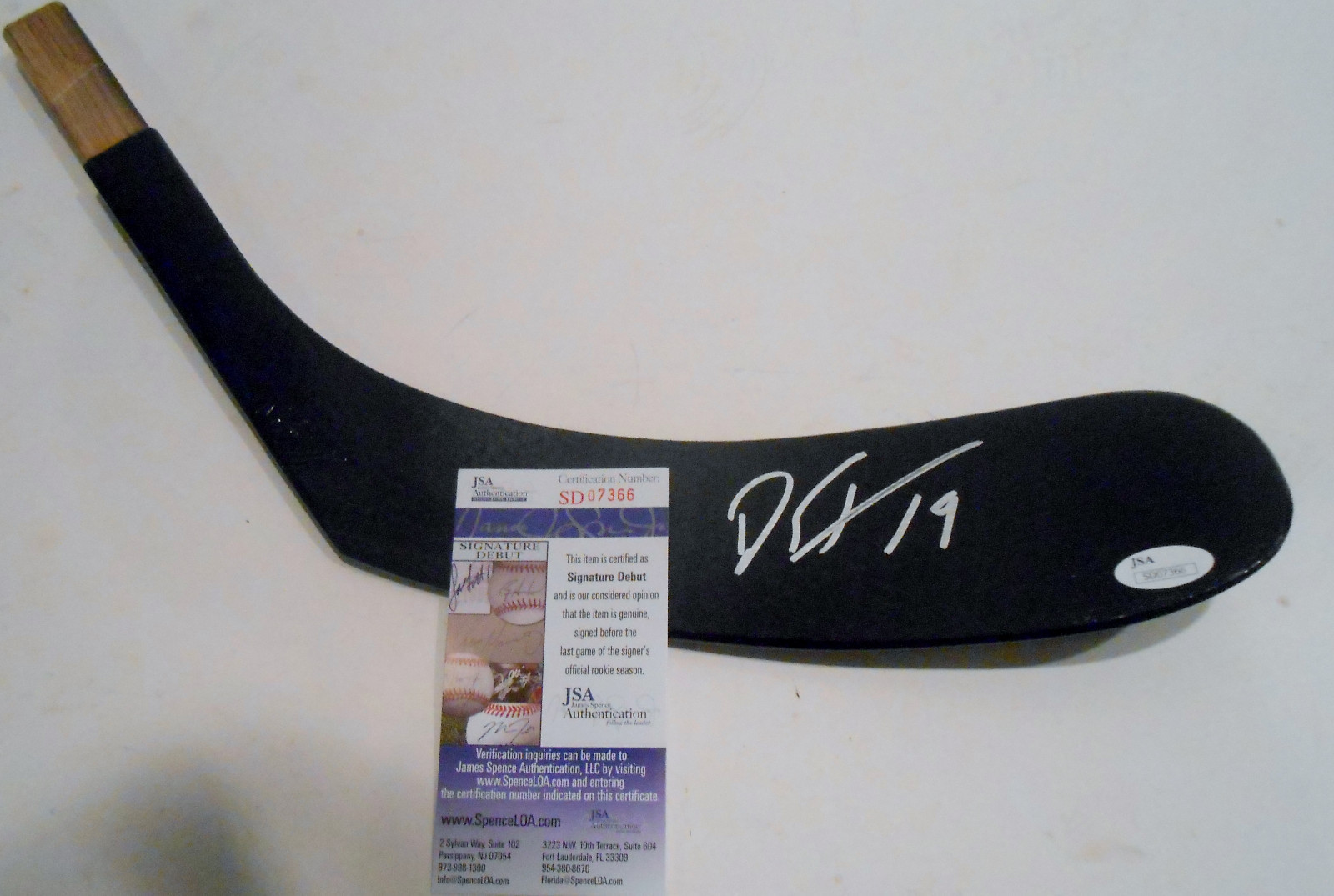 Dylan Strome Signed Stick Blade w/JSA COA SD07366 Arizona Coyotes Collectible Memorabilia
