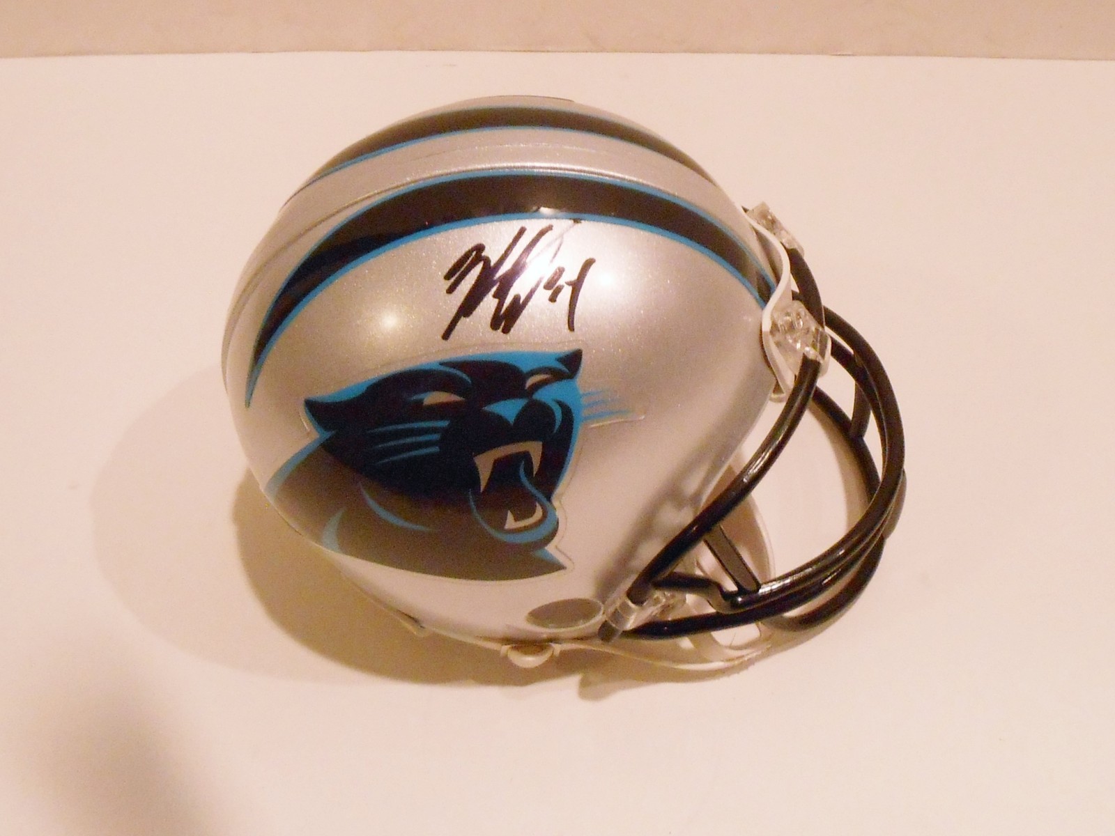 Ed Dickson Signed Carolina Panthers Mini Football Helmet w/COA Collectible Memorabilia