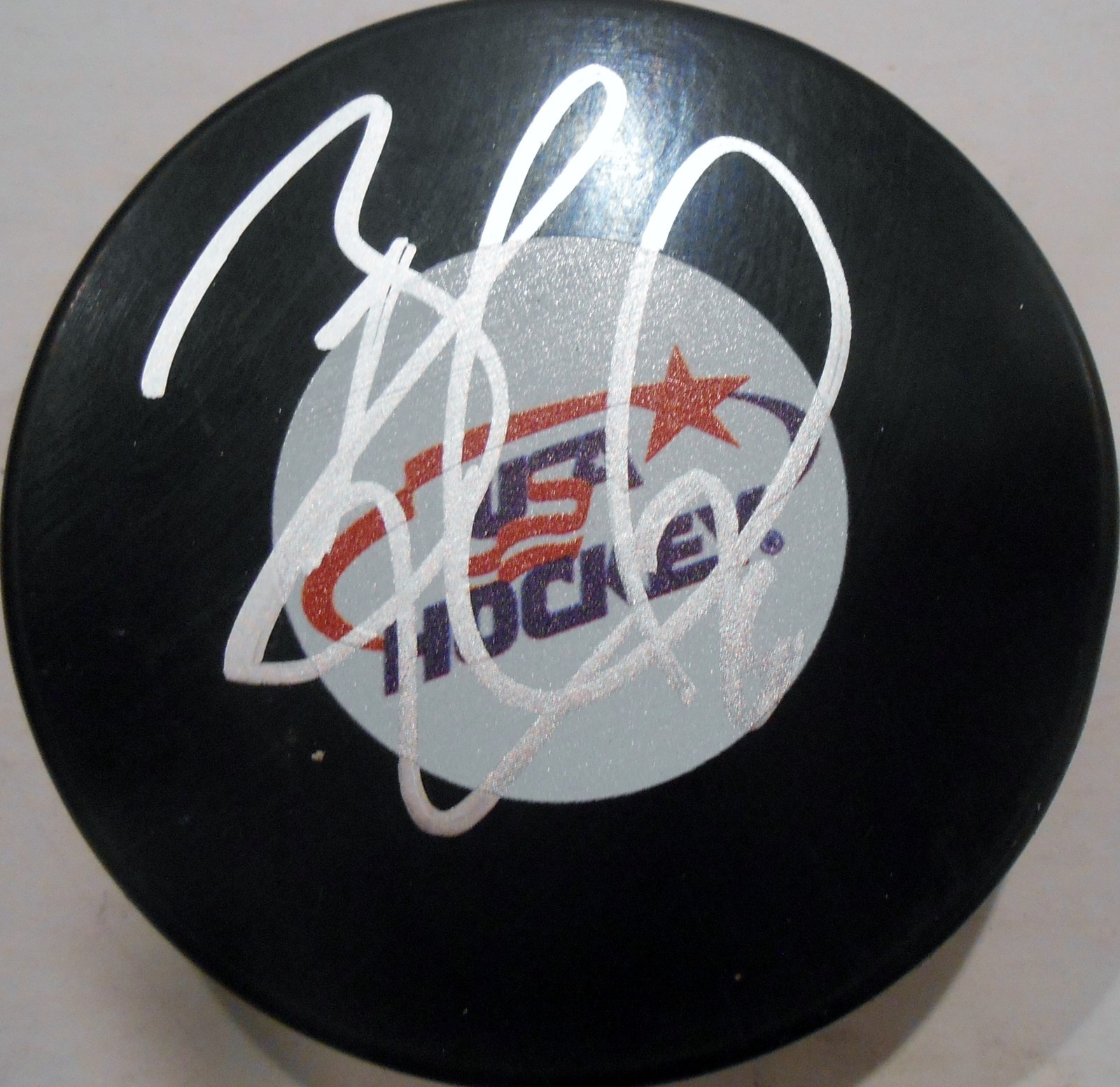 Blake Wheeler Signed Team USA Hockey Puck w/COA Winnipeg Jets Collectible Memorabilia