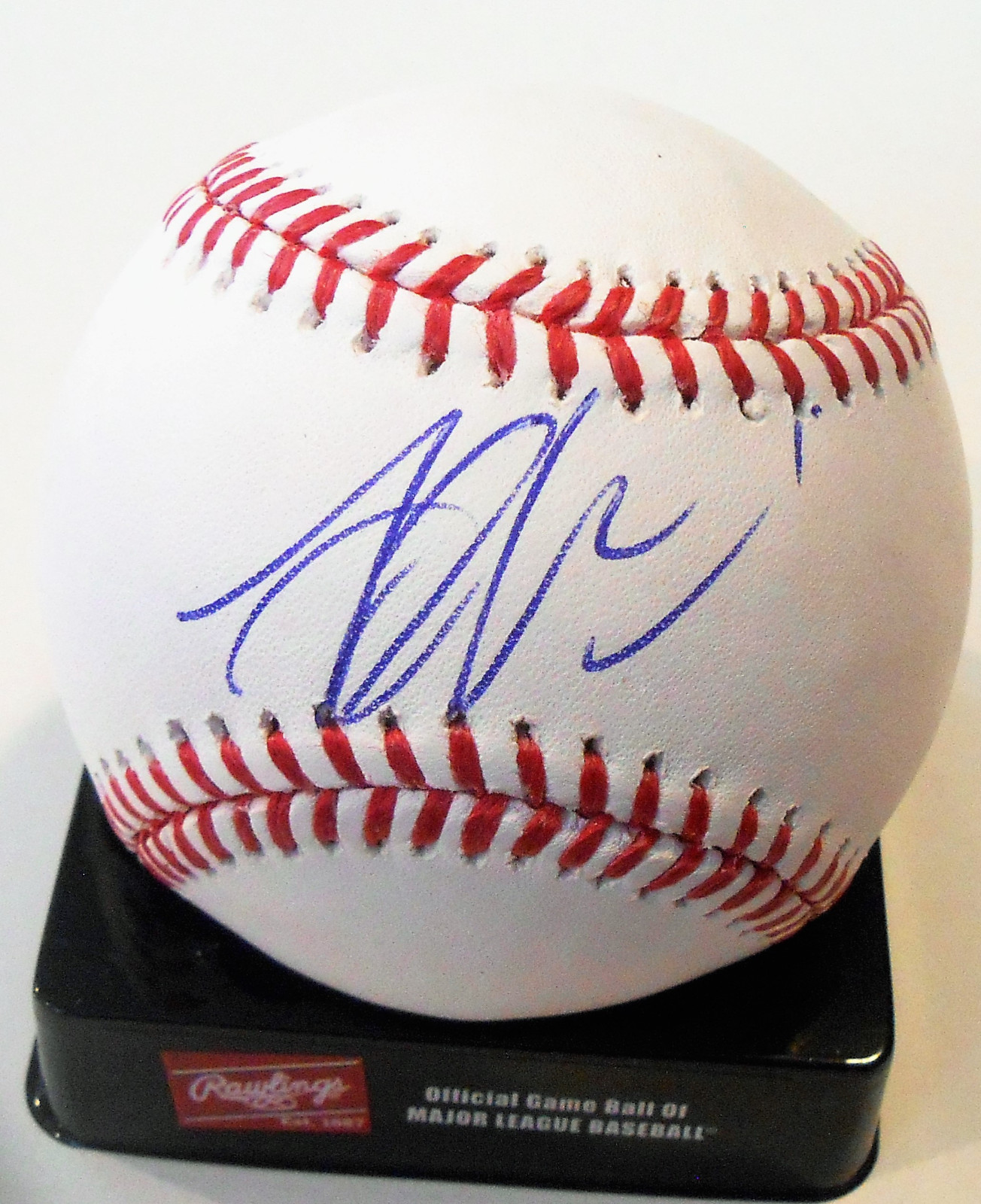 Justin Williams Signed Official Major League Baseball W/COA Tampa Bay Rays Collectible Memorabilia