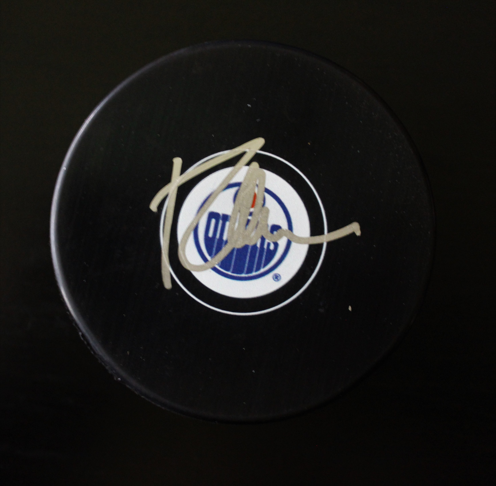 Todd McLellan Signed Edmonton Oilers Autograph Puck w/COA 2017 Collectible Memorabilia