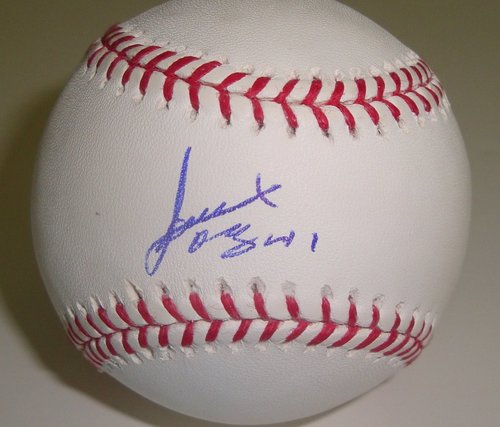 Alexi Ogando Signed Baseball w/COA Texas Rangers Collectible Memorabilia