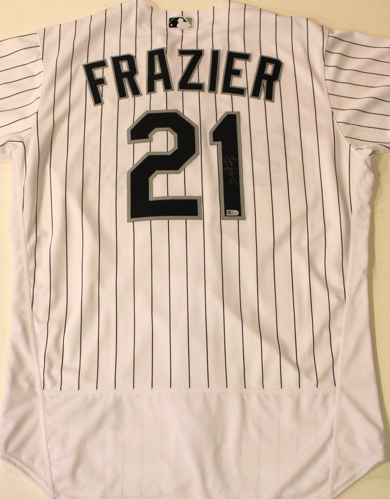 Todd Frazier Signed Chicago White Sox Authentic Jersey w/COA MLB Hologram SZ 48 Collectible Memorabilia