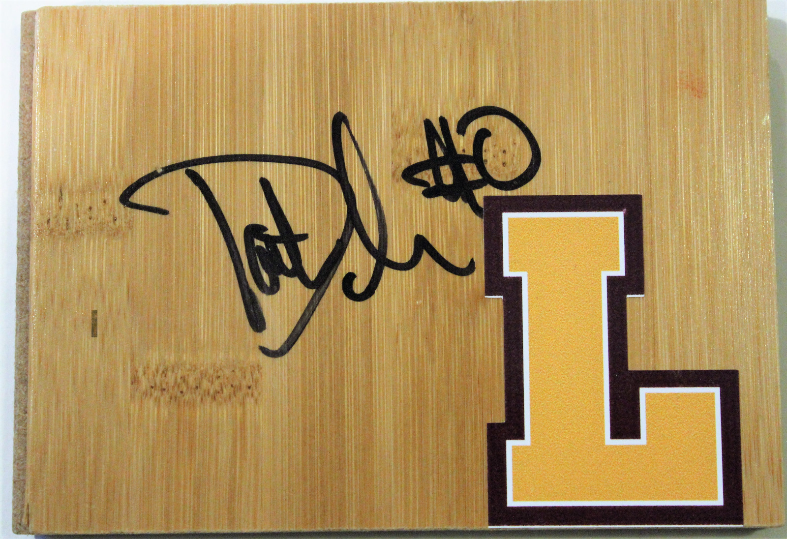 DONTE INGRAM SIGNED FLOORBOARD W/COA LOYOLA CHICAGO RAMBLERS BASKETBALL  COLLECTIBLE MEMORABILIA