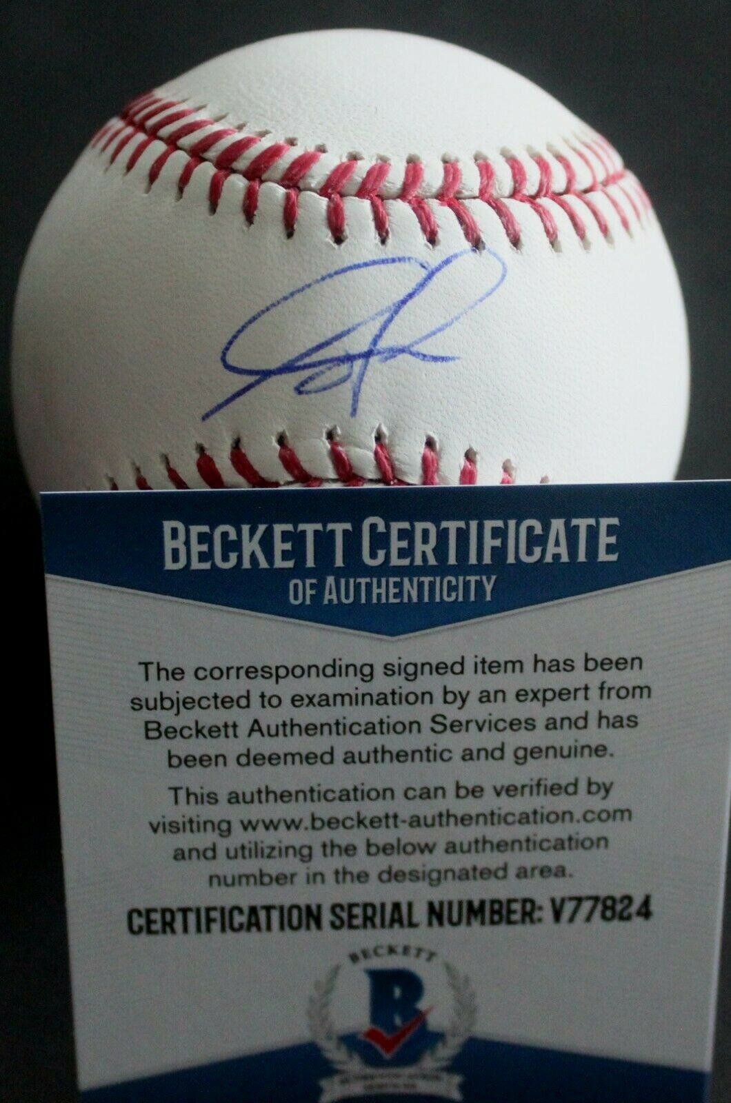 Forrest Whitley Signed Official Baseball W/Beckett COA V77824 Houston Astros Collectible Memorabilia