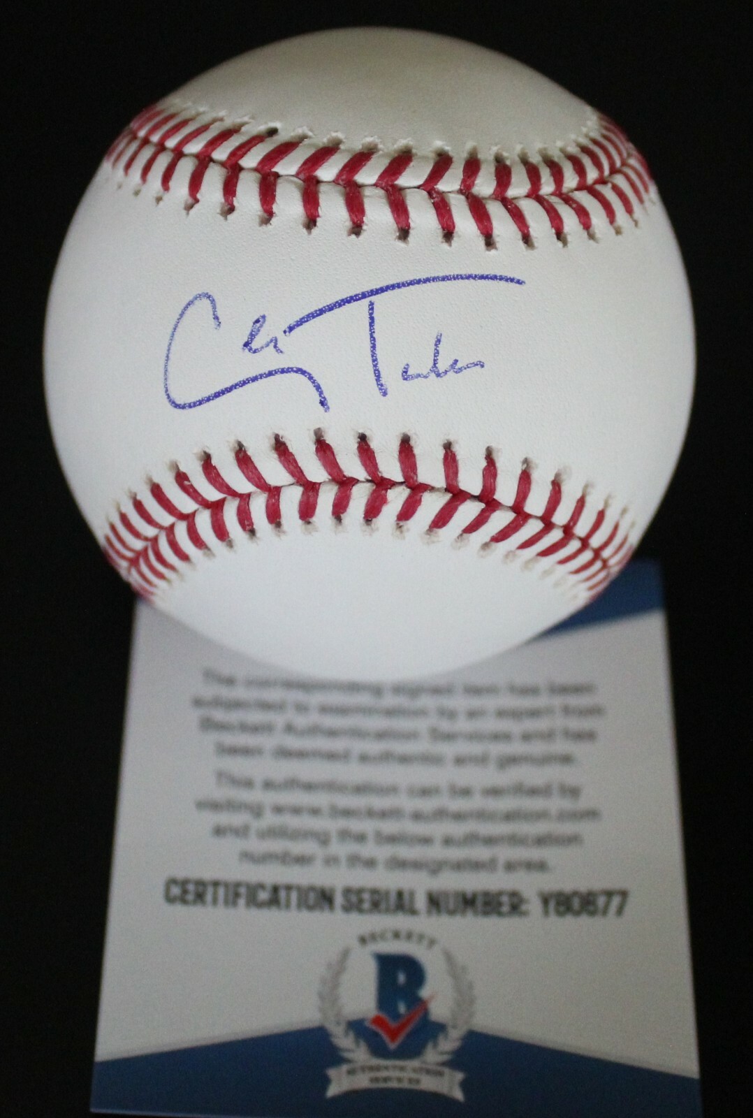Cole Tucker Pittsburgh Pirates Signed Official Major League Baseball W/COA Collectible Memorabilia
