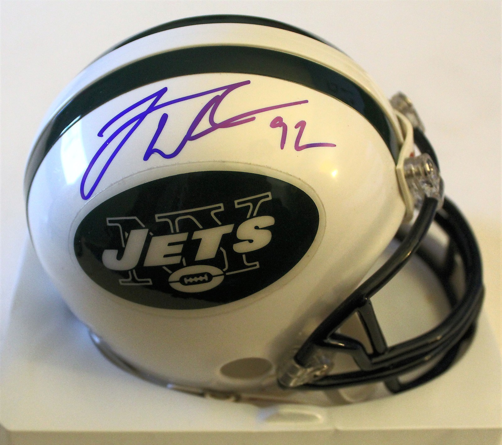 Leonard Williams Signed New York Jets Mini Football Helmet W/COA Collectible Memorabilia