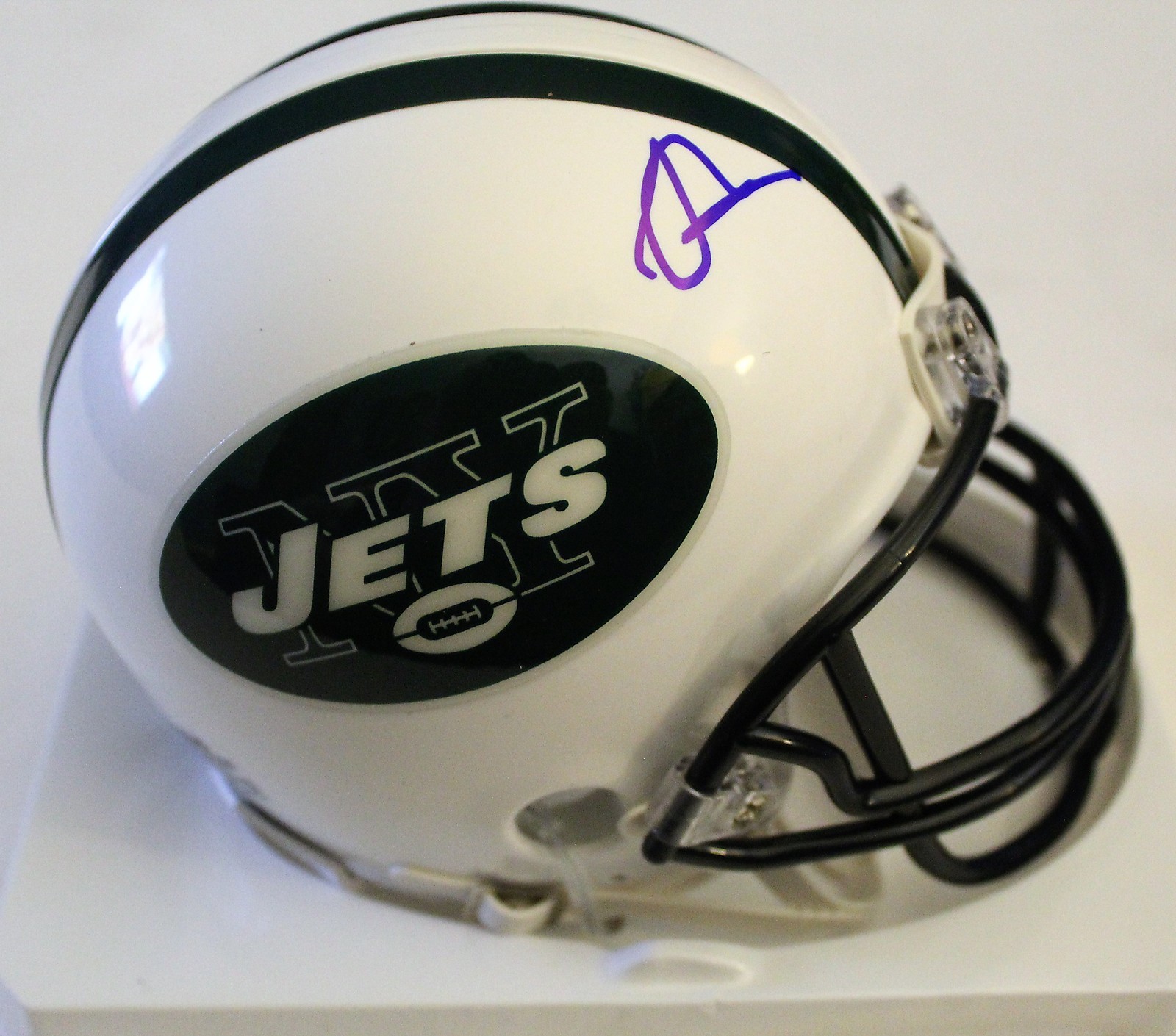 Robby Anderson Signed New York Jets Mini Football Helmet W/COA Collectible Memorabilia
