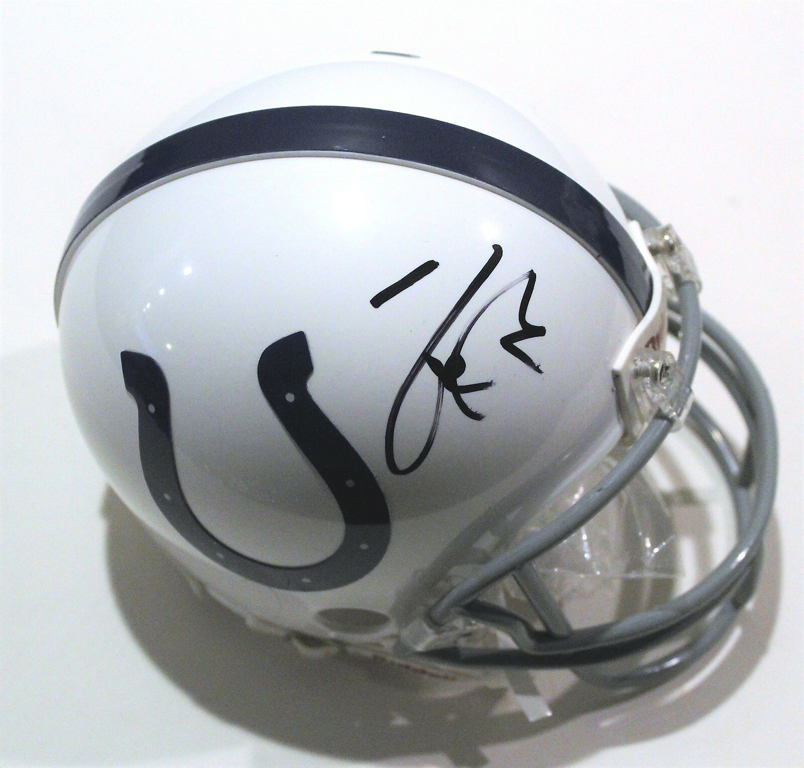 Frank Reich Signed Indianapolis Colts Mini Football Helmet W/COA 2019 Collectible Memorabilia