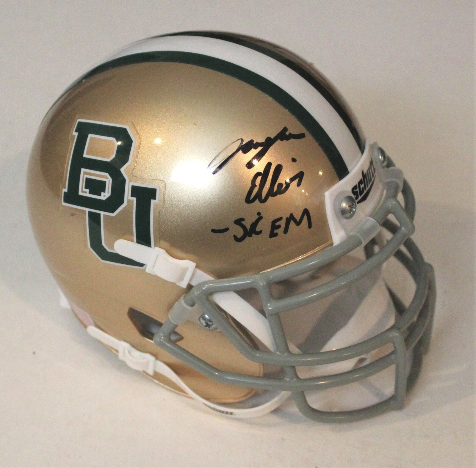 Jaylen Ellis Signed Baylor Bears Mini Football Helmet W/COA Collectible Memorabilia