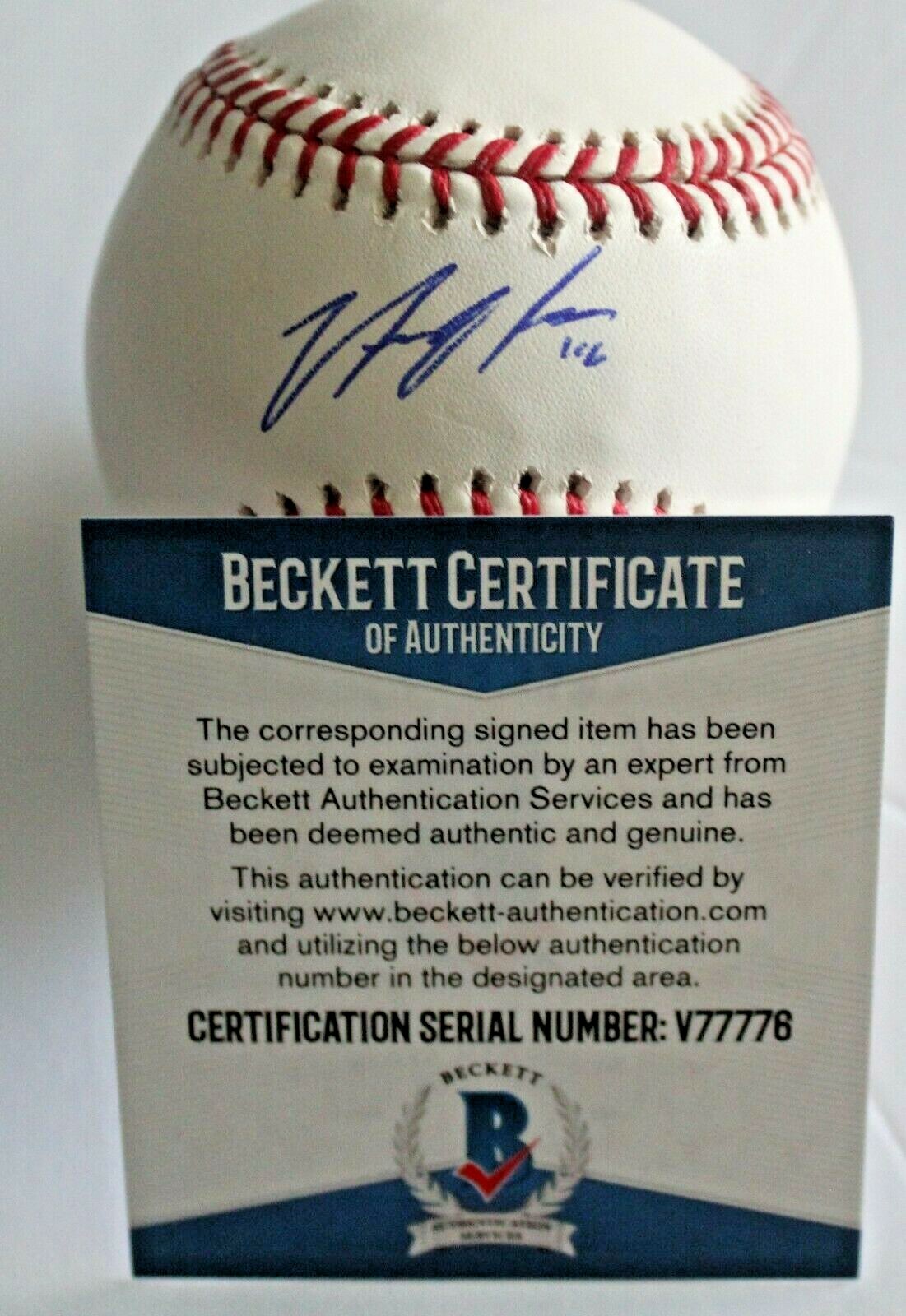 Nick Neidert Marlins Signed Official Major League Baseball w/Beckett COA V77776 Collectible Memorabilia
