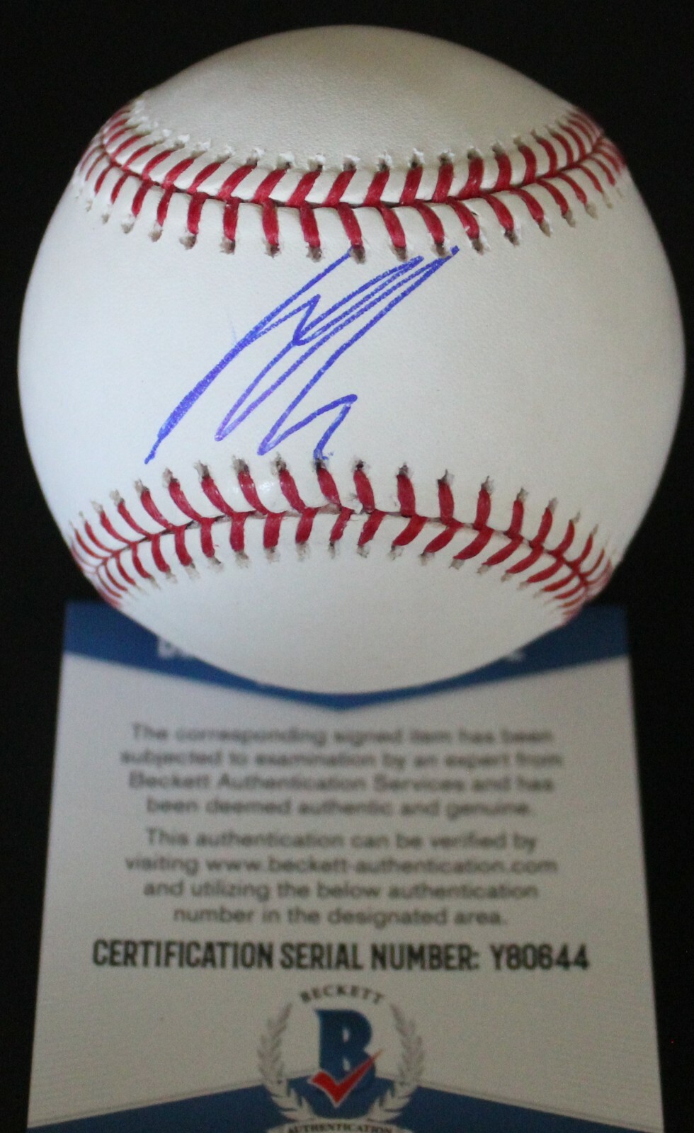 Seth Beer Arizona Diamondbacks Signed Official Major League Baseball w/COA 19 Collectible Memorabilia