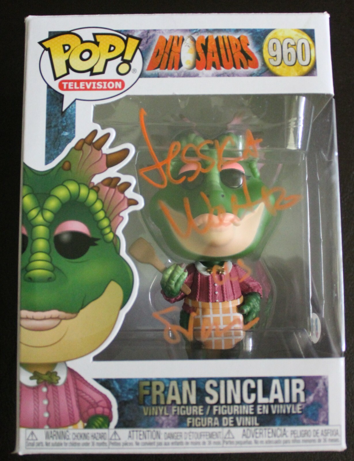 Jessica Walter Signed Dinosaurs TV Fran Sinclair Funko Pop w/Beckett COA Y80389 Collectible Memorabilia