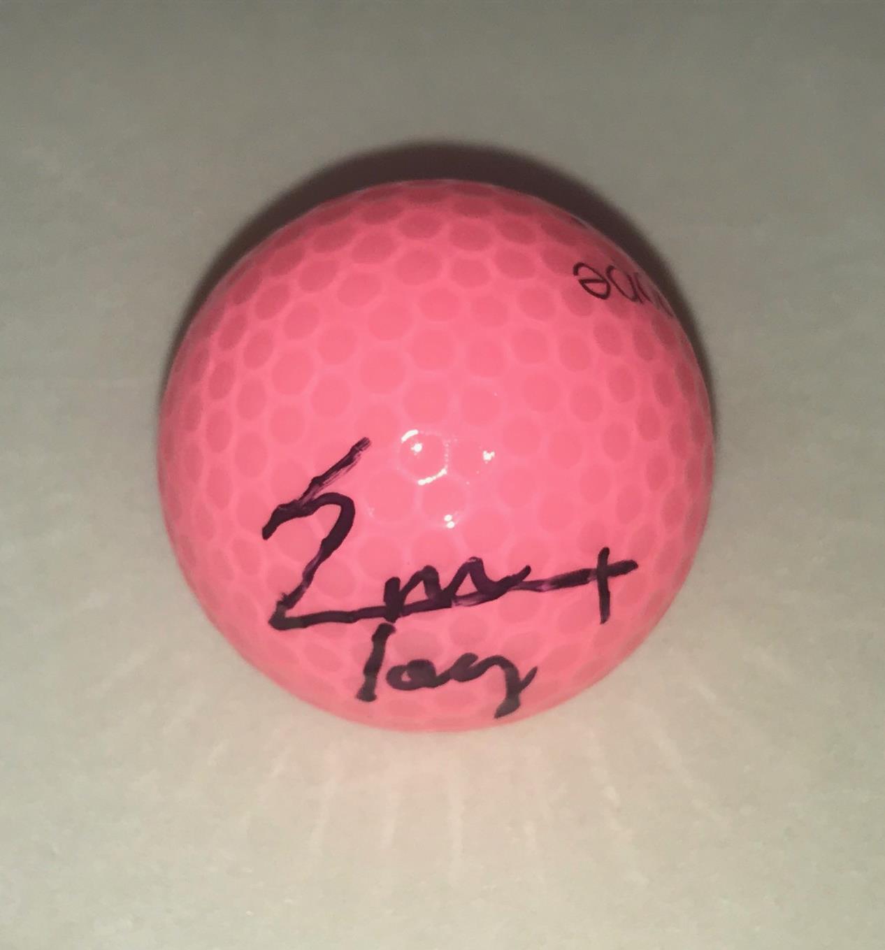 Emma Talley signed Pink Wilson Hope Golf Ball autographed LPGA USA Collectible Memorabilia