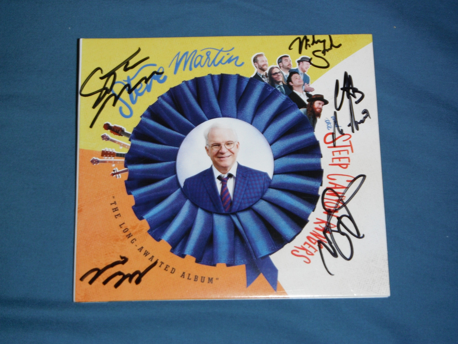 STEVE MARTIN + THE STEEP CANYON RANGERS SIGNED LONG AWAITED ALBUM CD COVER 4C Collectible Memorabilia