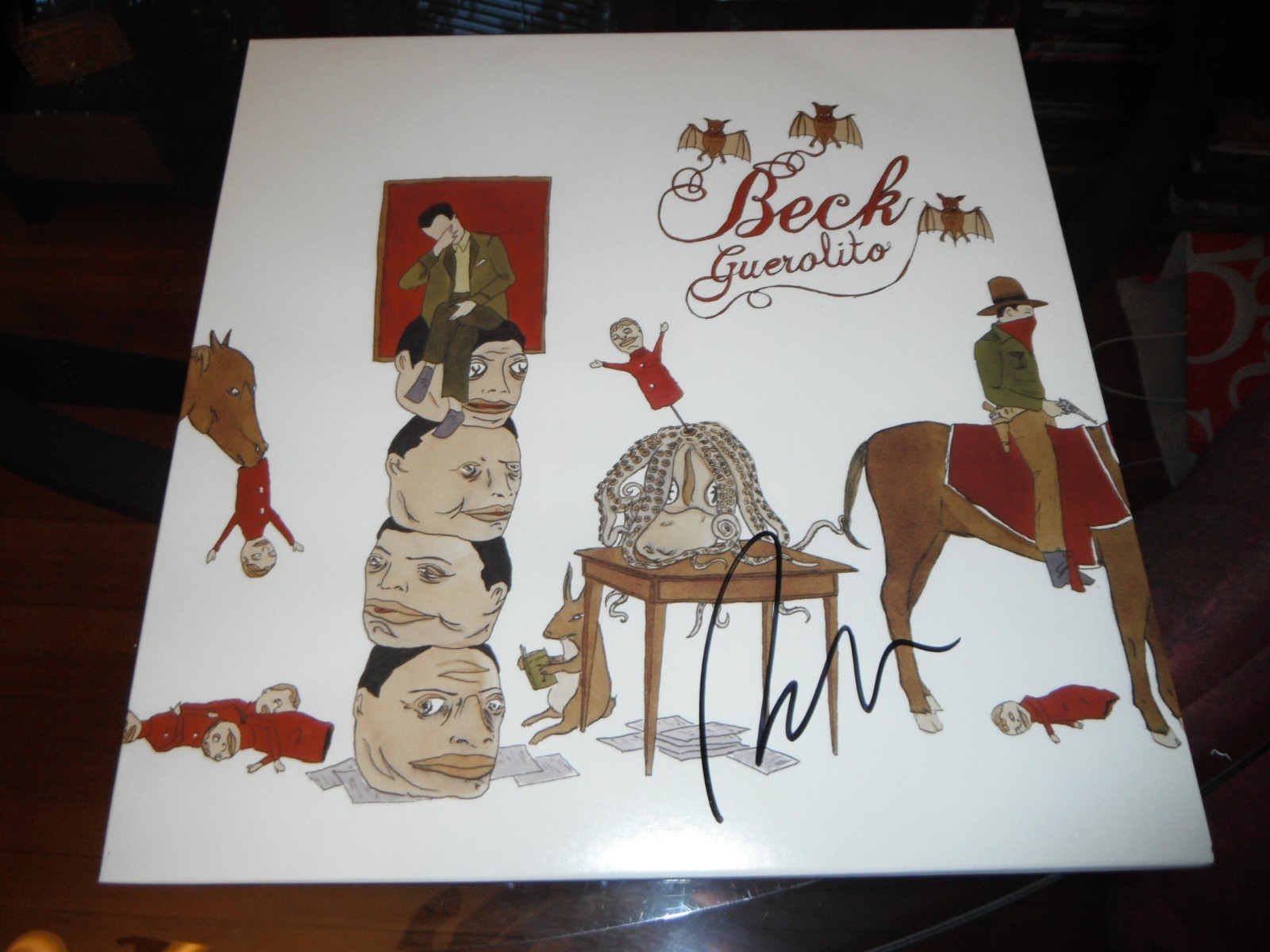 BECK SIGNED GUEROLITO VINYL ALBUM Collectible Memorabilia