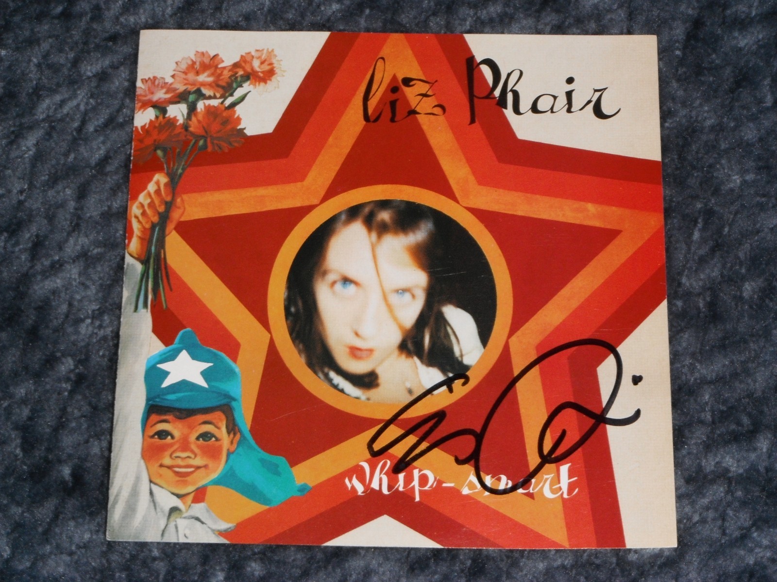 LIZ PHAIR SIGNED WHIP SMART CD COVER WITH CD INCLUDED Collectible Memorabilia