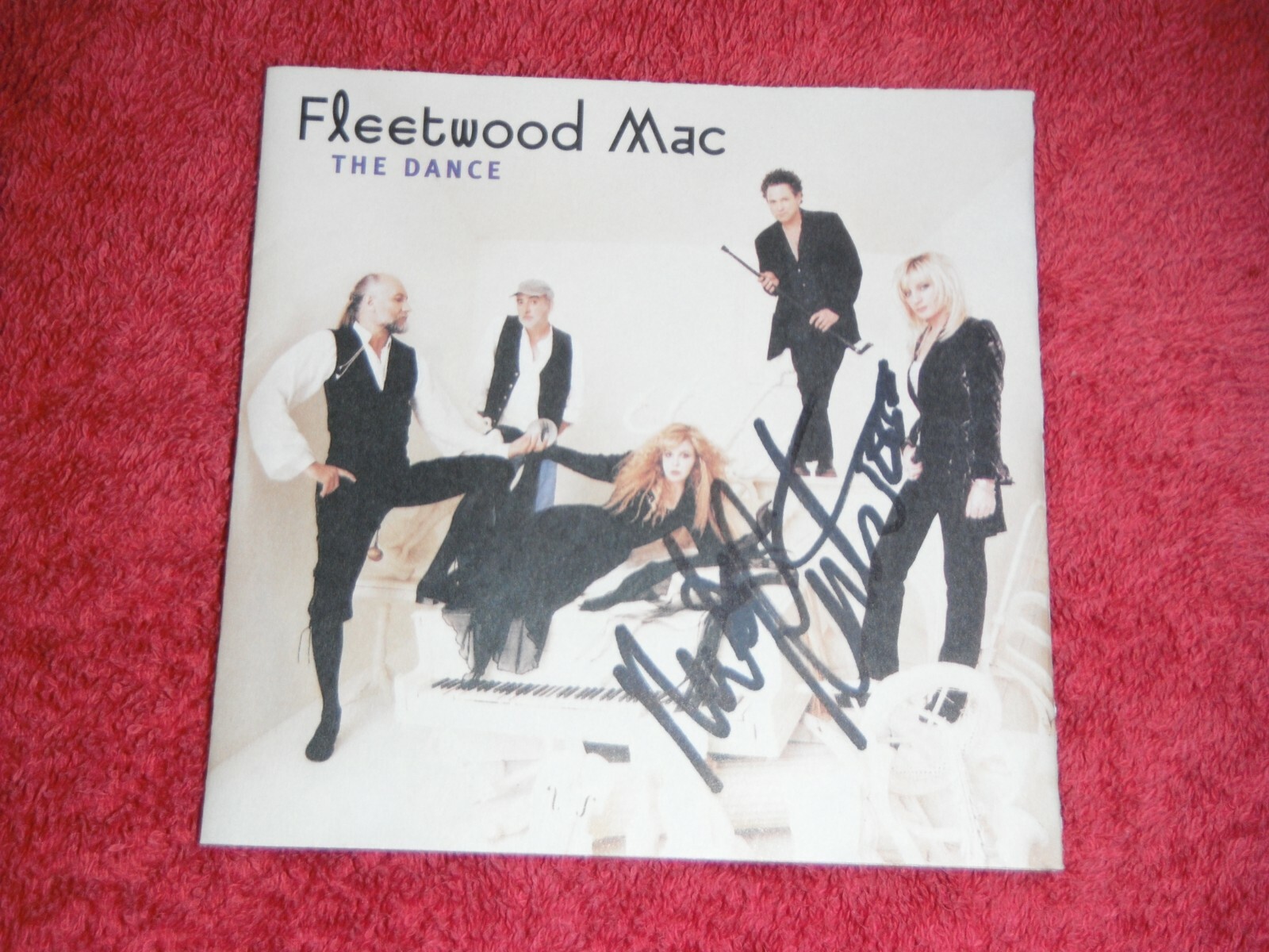 FLEETWOOD MAC MICK FLEETWOOD SIGNED THE DANCE CD COVER Collectible Memorabilia