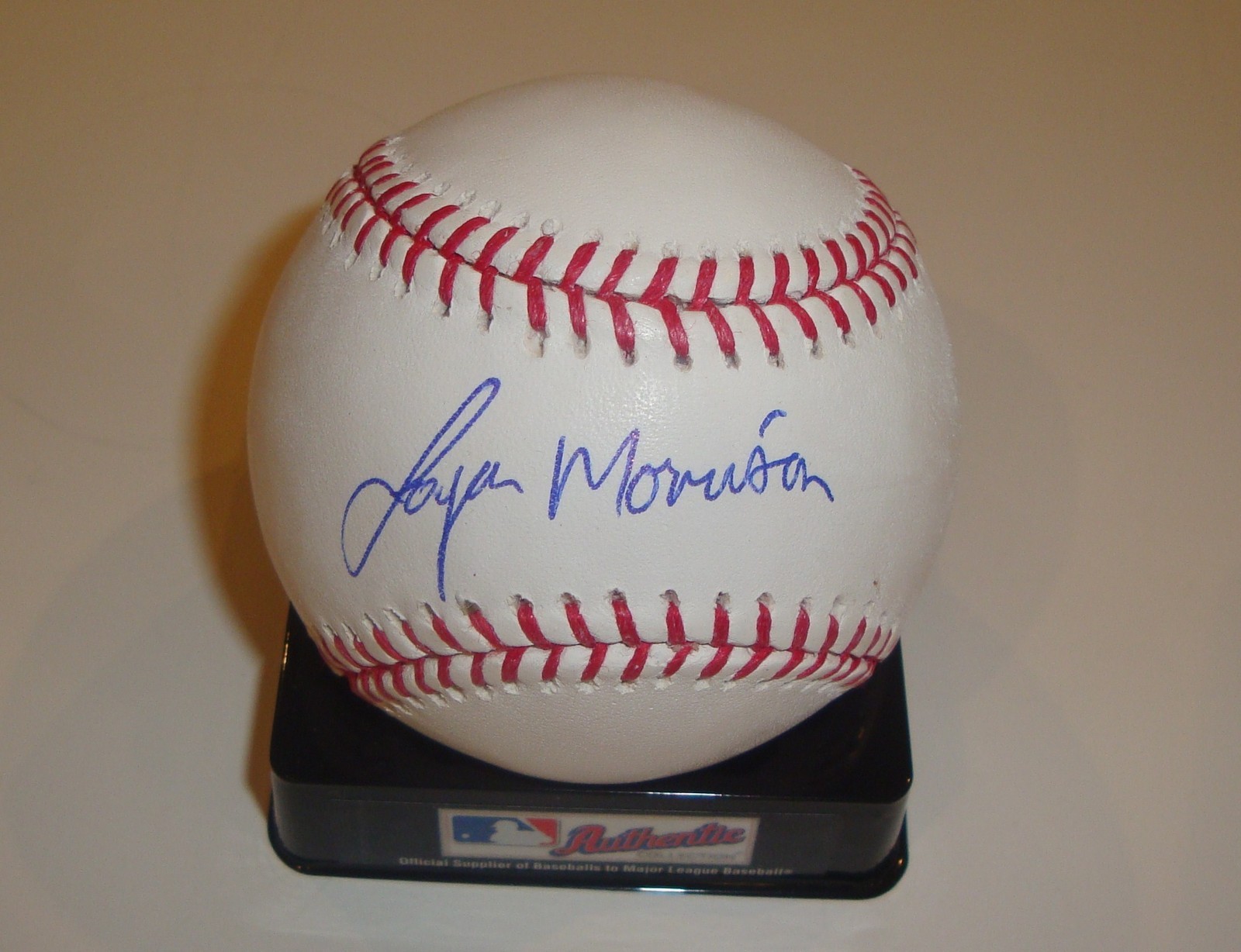 Logan Morrison Signed Baseball w/COA 2012 Miami Marlins Official MLB #1 Collectible Memorabilia