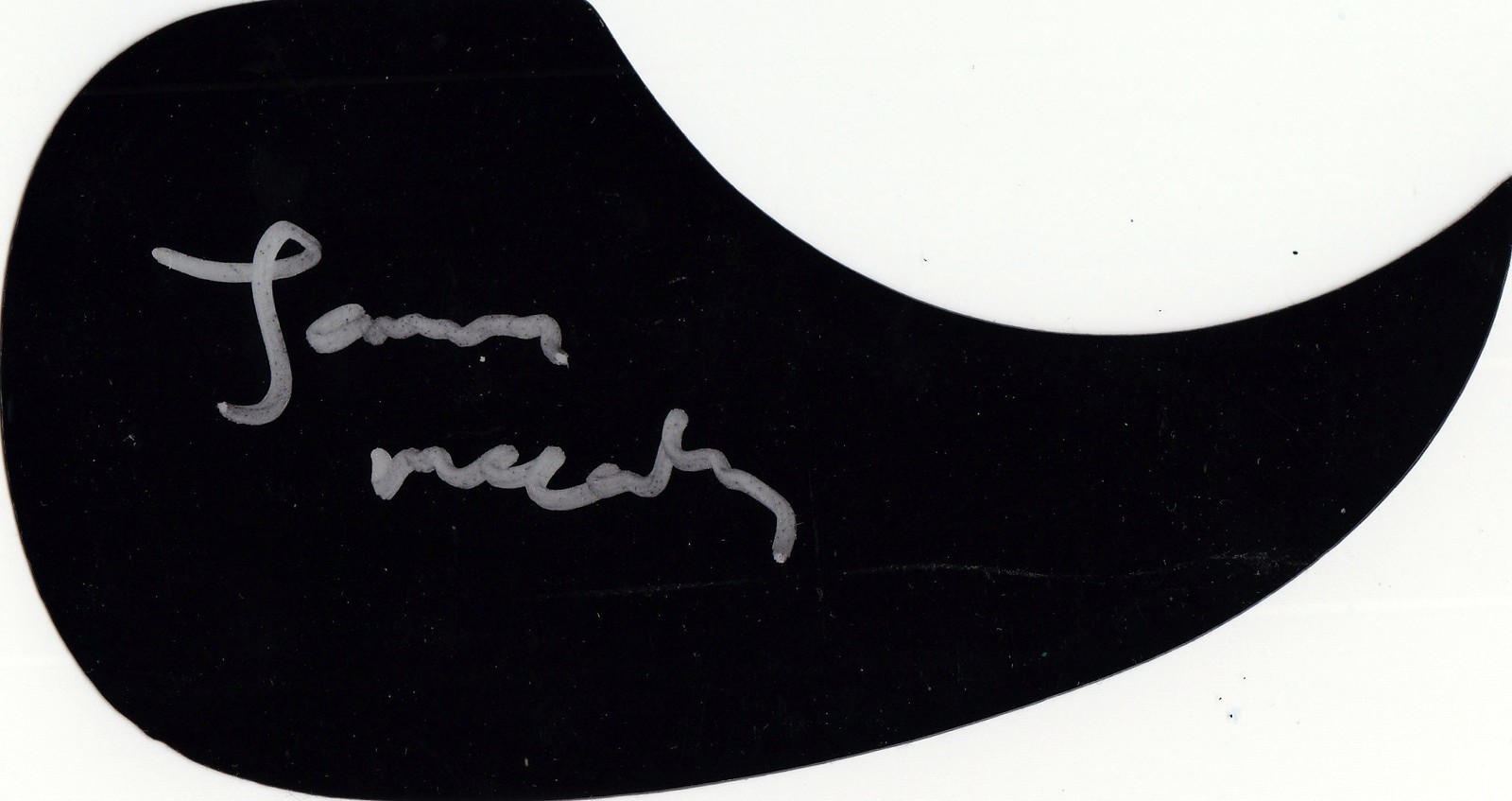 James McCartney Signed Acoustic Pickguard W/COA Proof Paul The Beatles Angel #1 Collectible Memorabilia