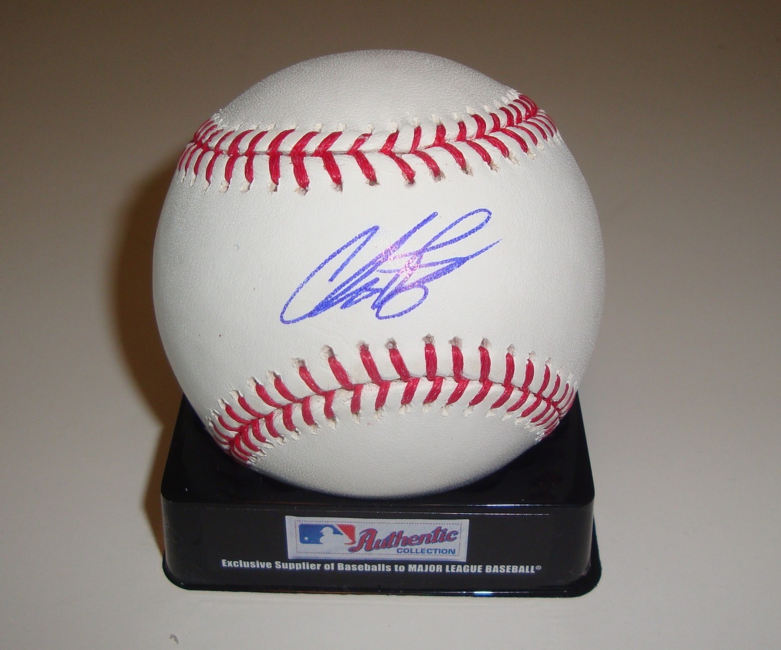 Chris Perez Signed Official Major League Game Baseball w/COA Indians Cardinals Collectible Memorabilia
