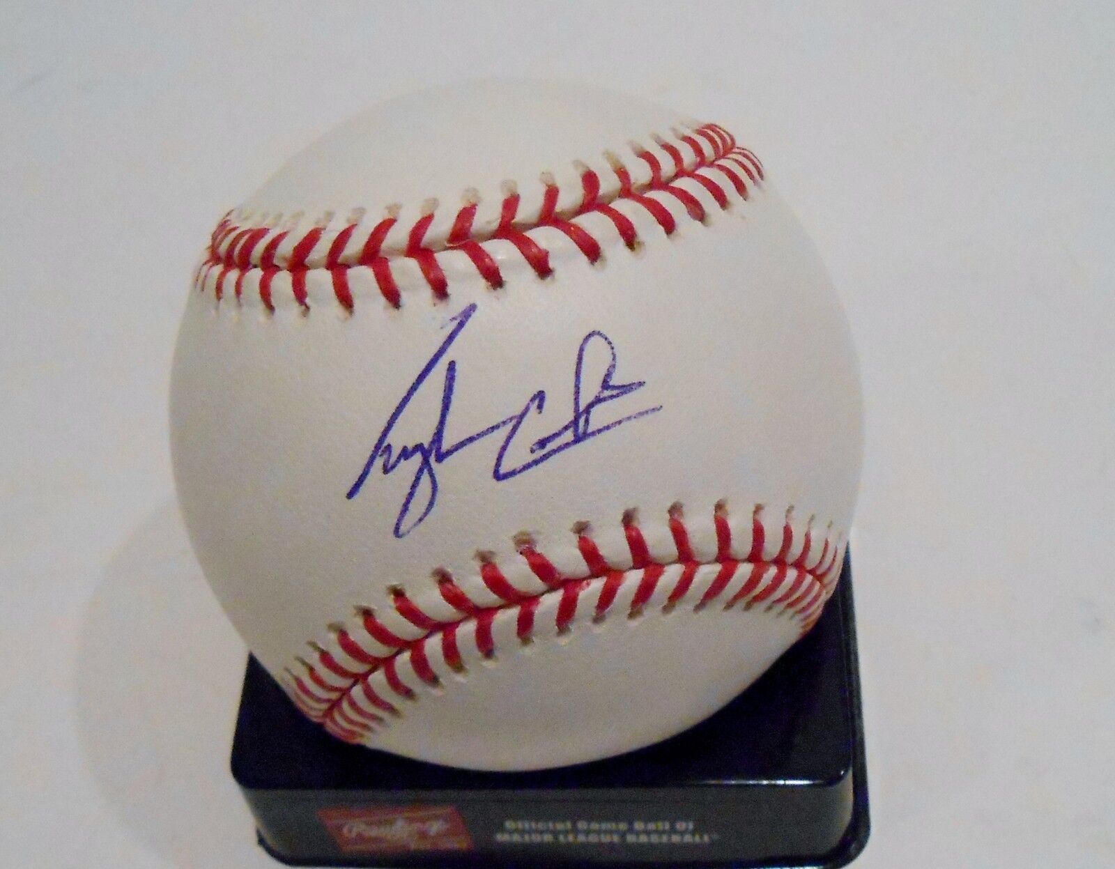 Tyler Colvin Signed Official Major League Game Baseball w/COA Chicago Cubs Collectible Memorabilia