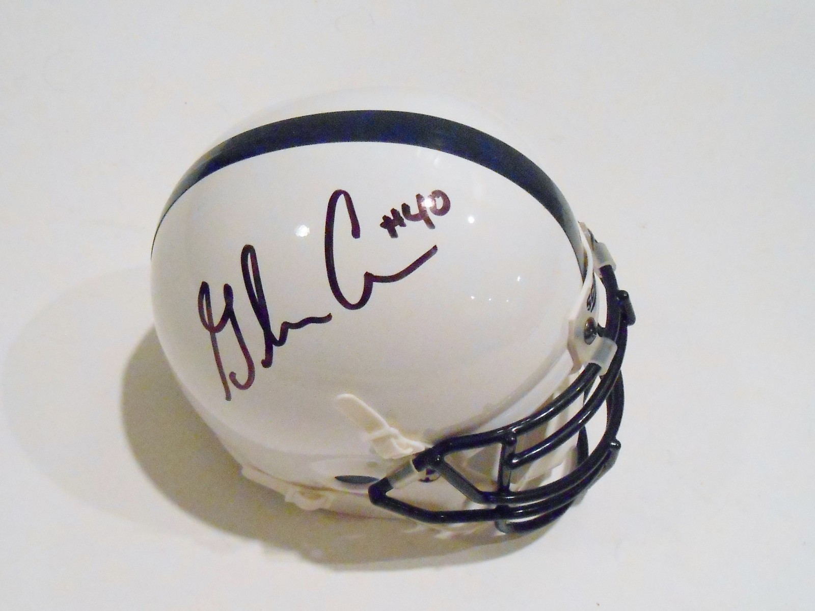 Glenn Carson Signed 2013 Penn State Nittany Lions Mini Helmet w/COA Collectible Memorabilia