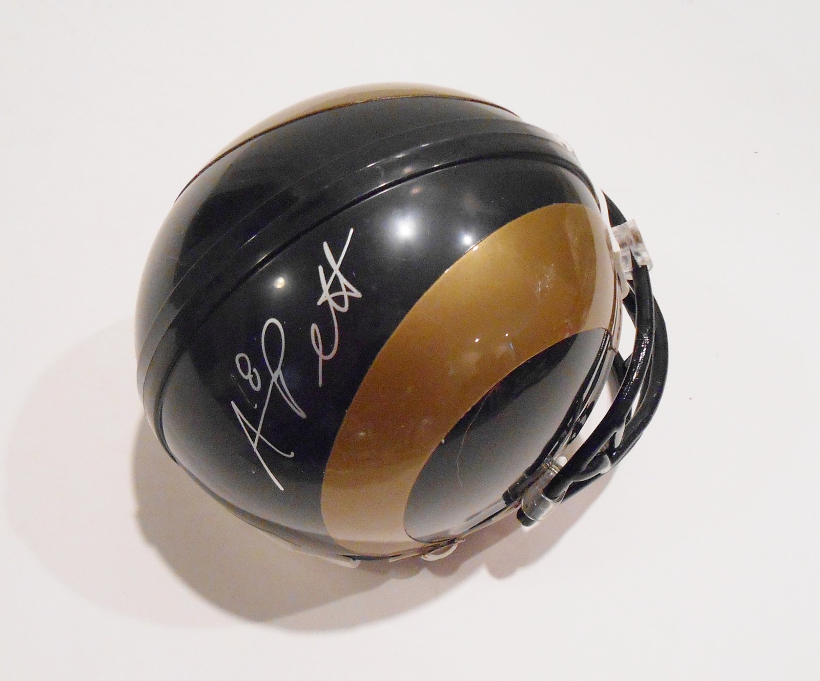 Austin Pettis Signed Mini Helmet w/COA St. Louis Rams Football Collectible Memorabilia