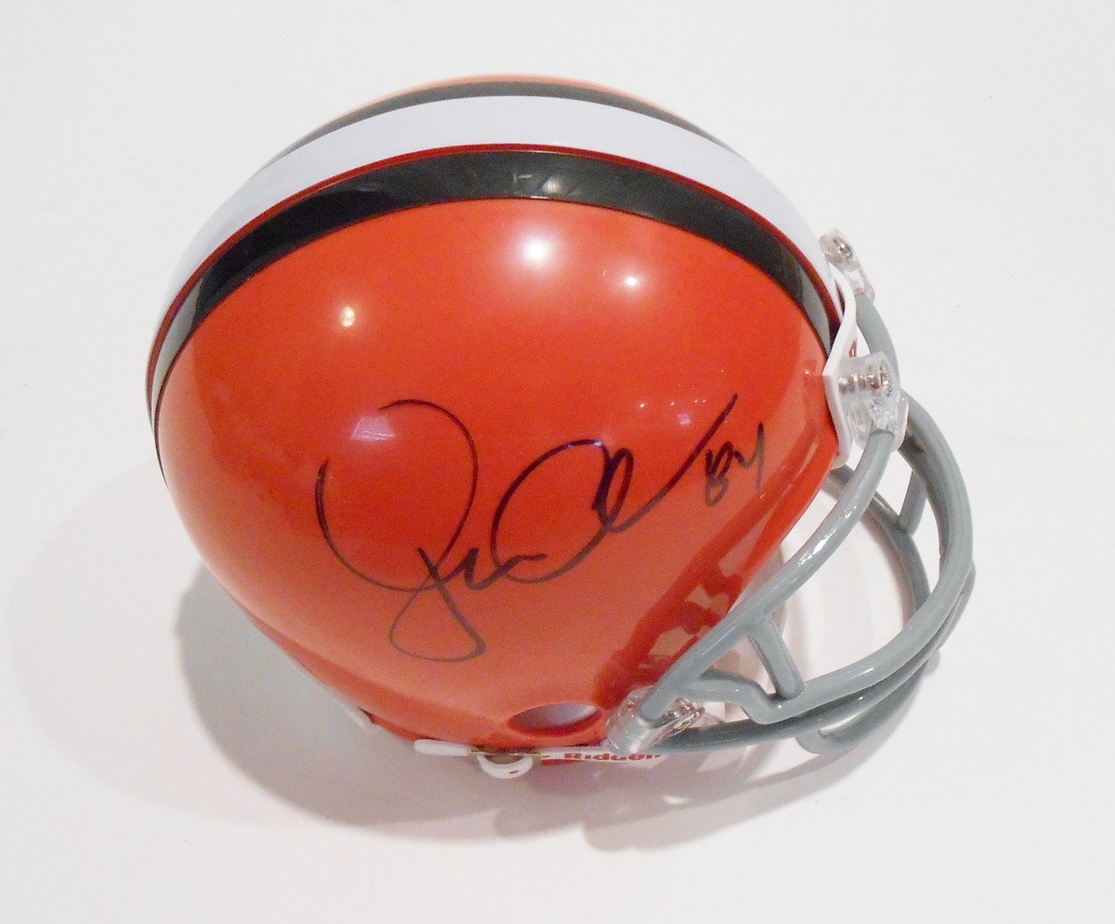 Jordan Cameron Signed 2013 Cleveland Browns Mini Helmet w/COA Collectible Memorabilia