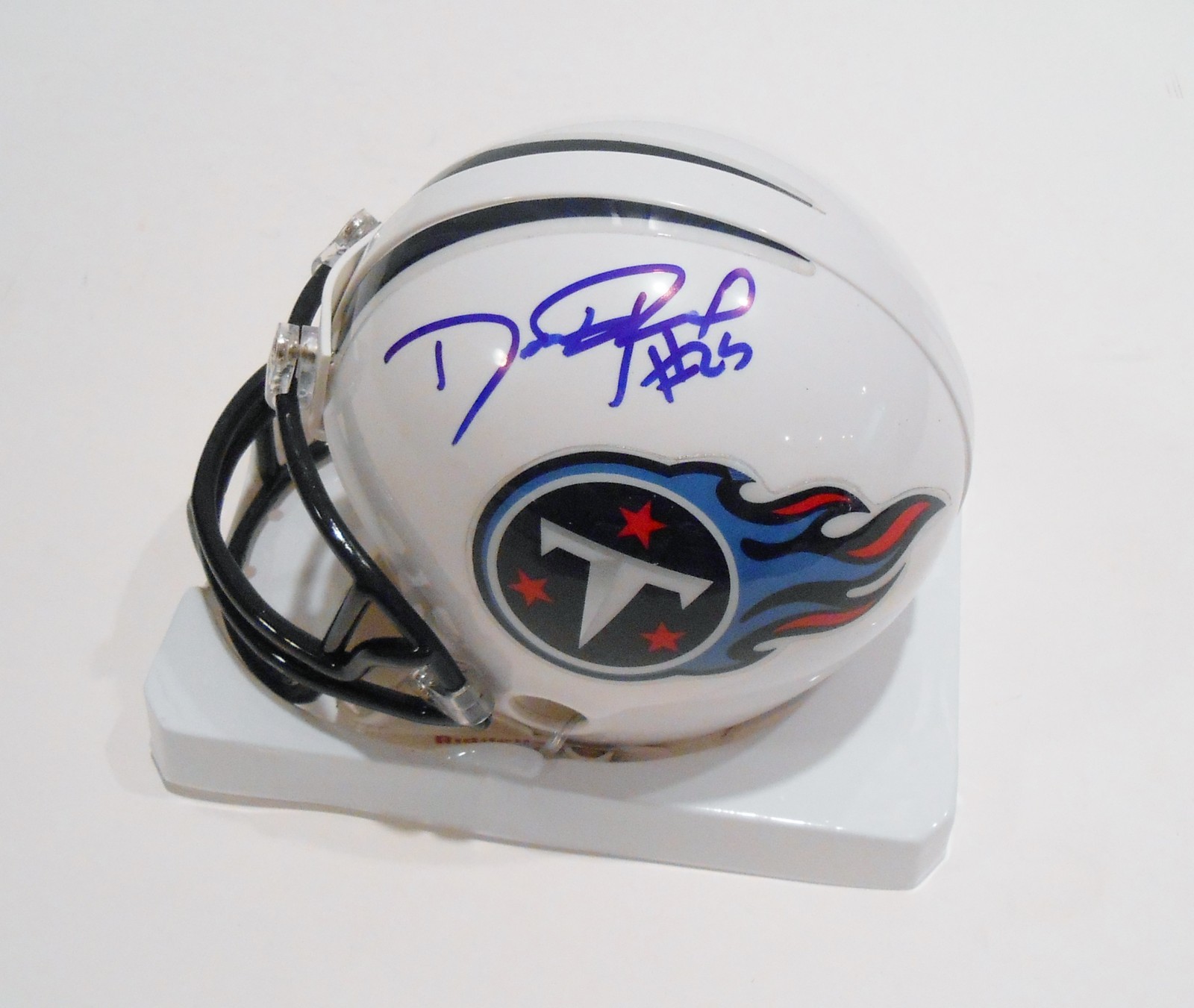 Darius Reynaud Signed Tennessee Titans Mini Helmet w/COA 2013 AFC Collectible Memorabilia