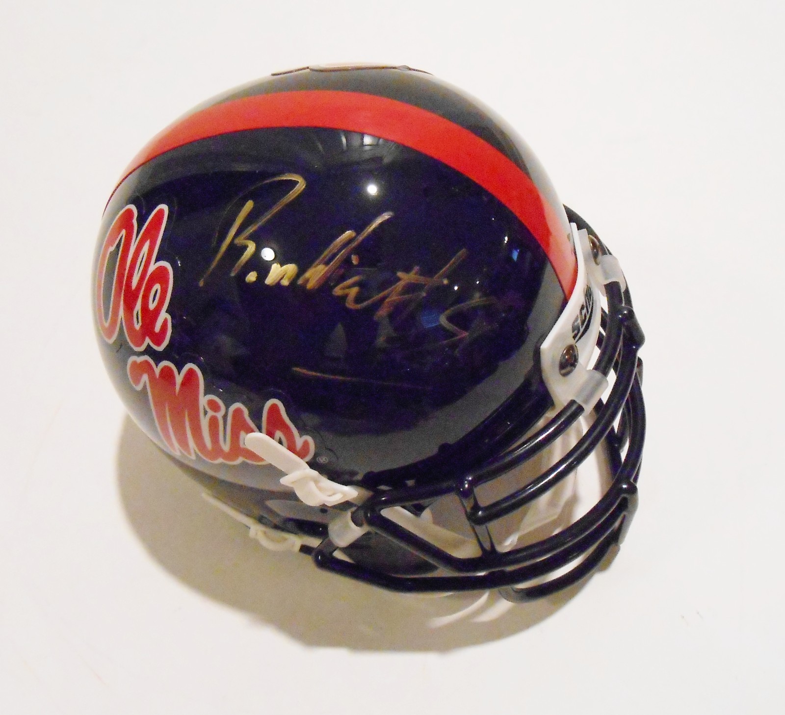 Robert Nkemdiche Signed Ole Miss Running Rebels Mini Helmet w/COA #1 Collectible Memorabilia