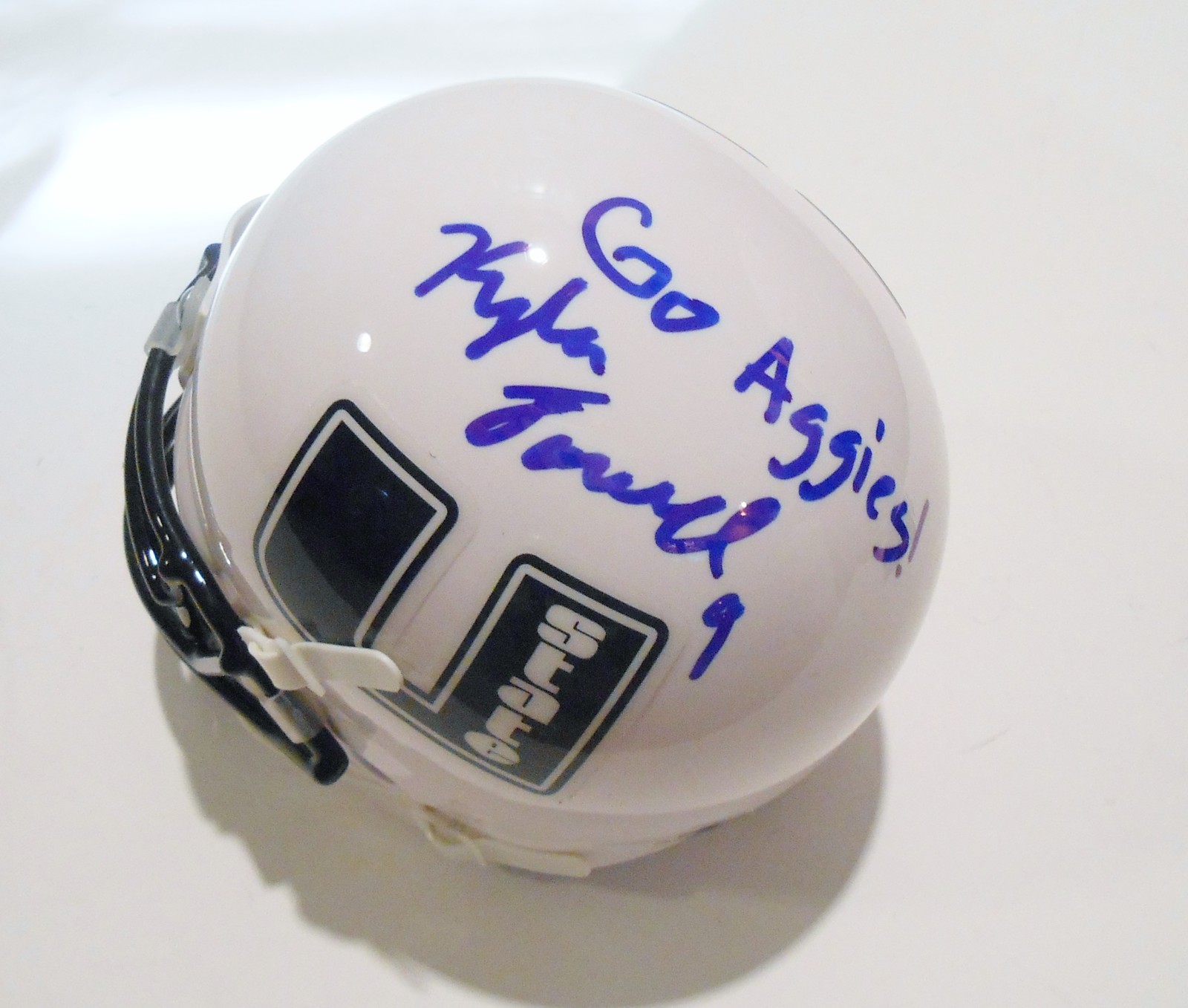 Kyler Fackrell Signed Utah State Aggies Mini Helmet w/COA Collectible Memorabilia