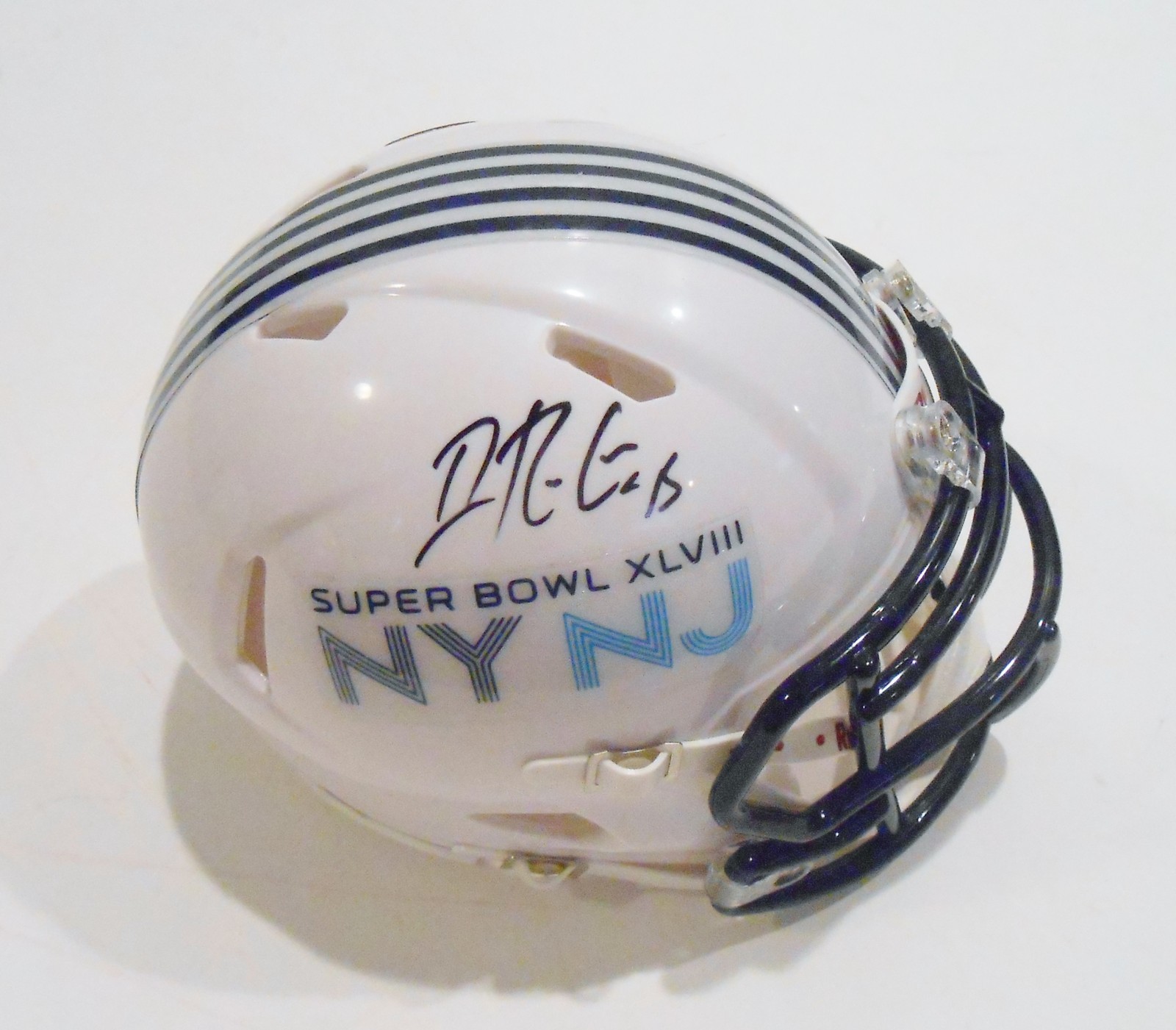 Dominique Rodgers-Cromartie Signed Super Bowl 48 Mini Helmet w/COA XLVIII Collectible Memorabilia